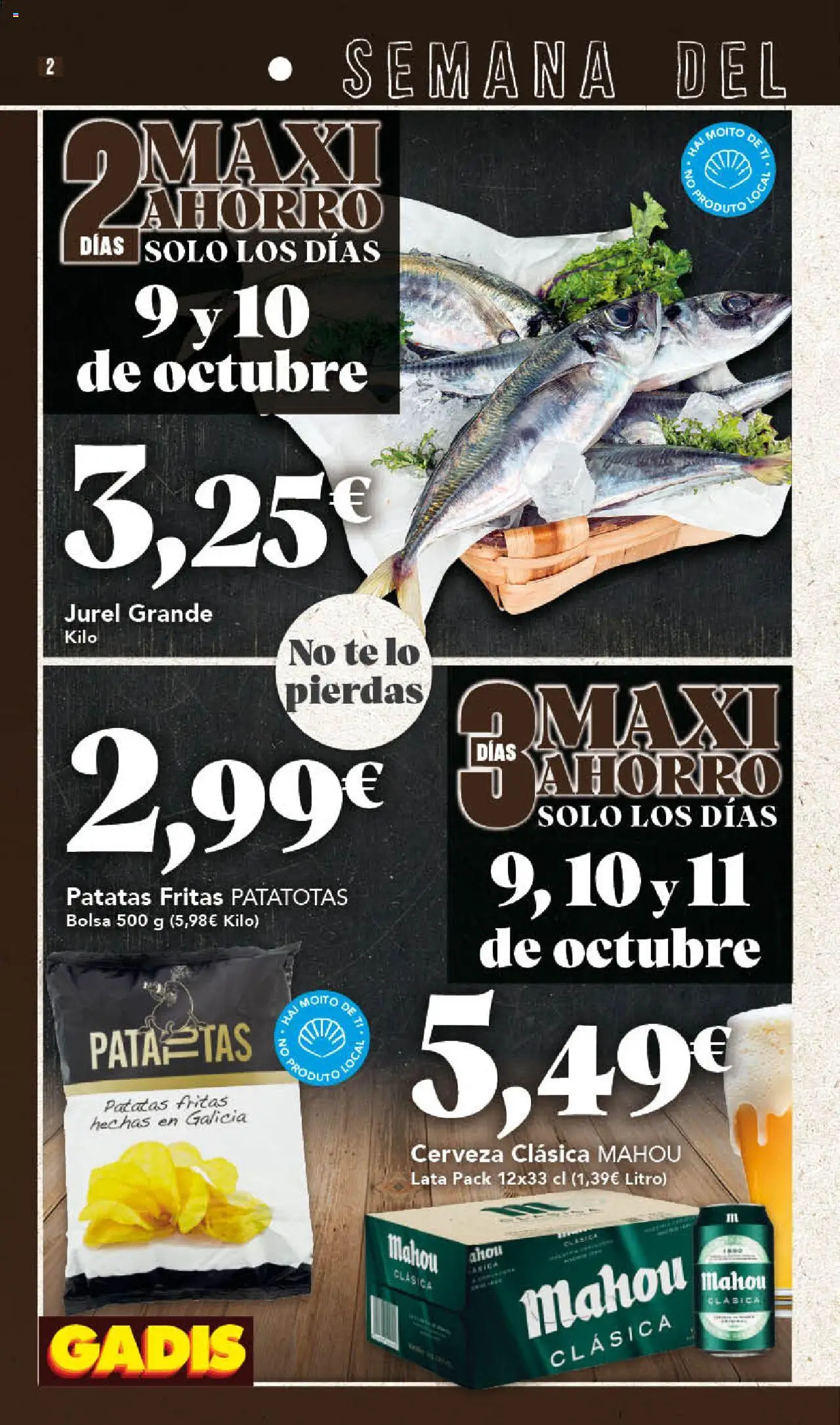 Gadis folleto │ válido desde el 09.10.2025 | Página: 2 | Productos: Cerveza, Té, Bolsa