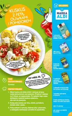 Pogląd oferty "Aldi Gazetka - Przepisy na pyszne śniadanie" - ważna od 05.08.2024 | Strona: 15 | Produkty: Kasza kuskus, Szklanki, Woda, Pieprz