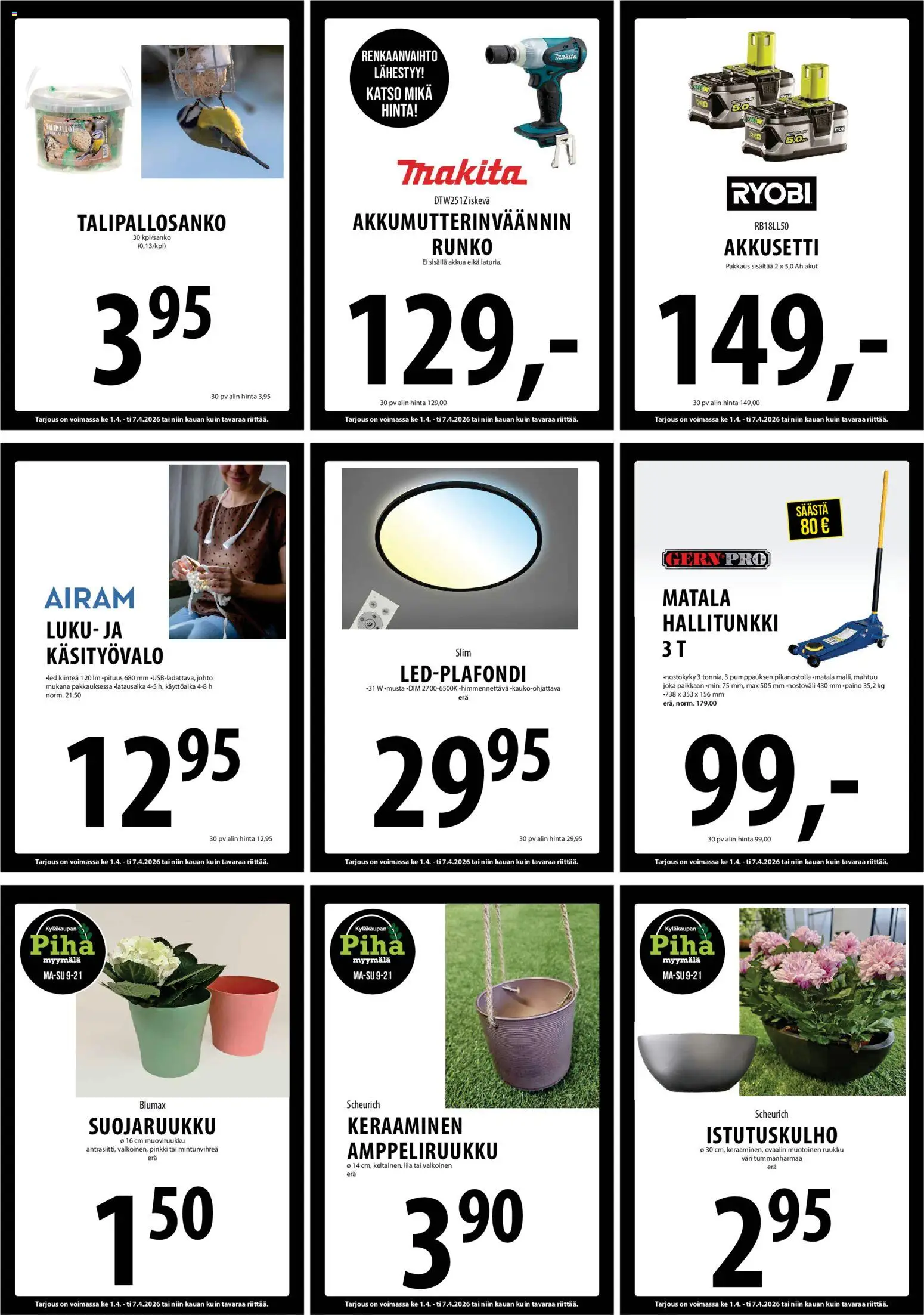 Tuuri tarjoukset – voimassa 01.04.2026 alkaen | Sivu: 31