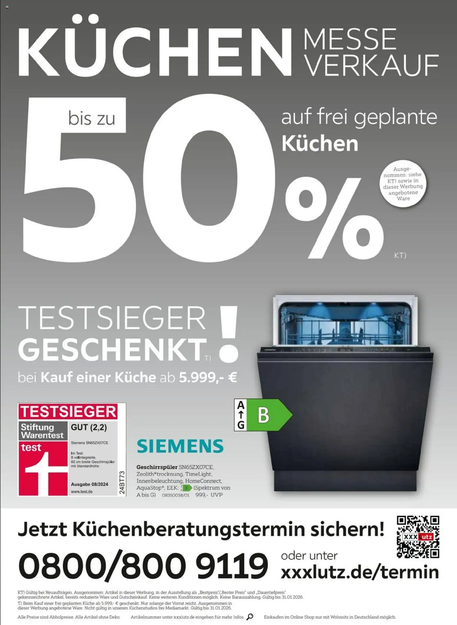 XXXL Lutz Nr. 1 beim Preis – gültig ab 18.01.2026 | Seite: 10 | Produkte: Siemens, Geschirrspüler, Küche, Kuchen