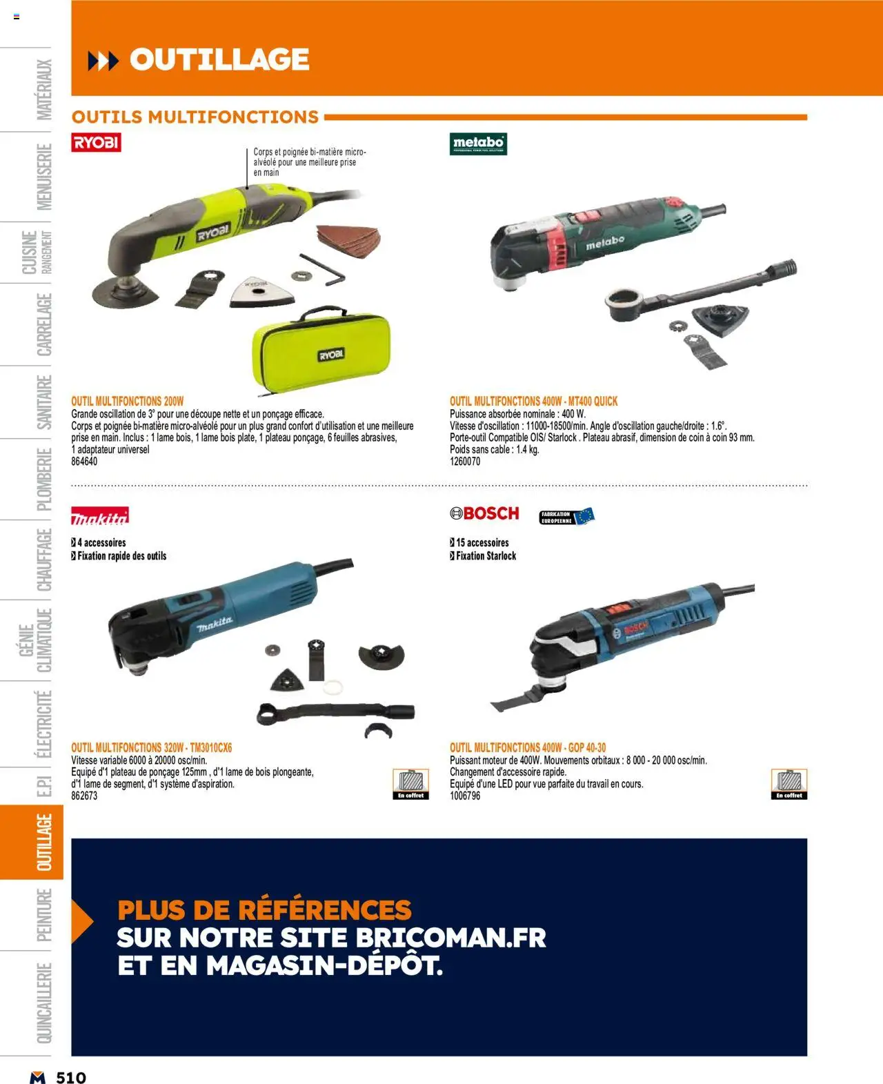  | Page: 510 | Produits: Câble, Plateau, Poids, Prise