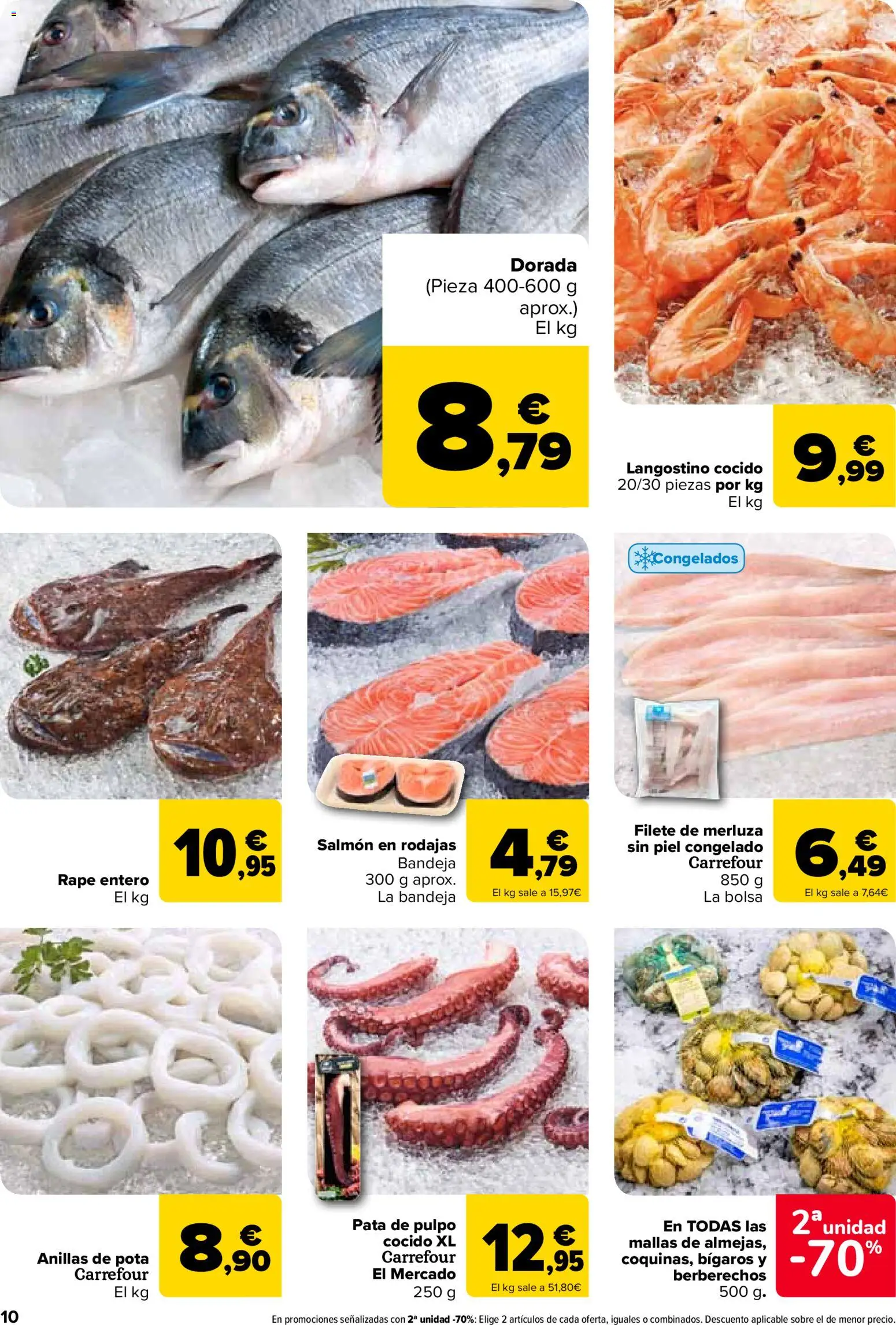 Carrefour folleto │ válido desde el 28.10.2025 | Página: 10 | Productos: Bolsa, Filete, Bandeja, Langostino