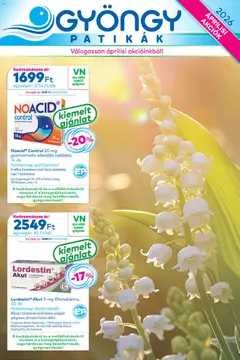 Gyöngy Patikák akciós újság - amely érvényes a következő dátumtól: 01.04.2026