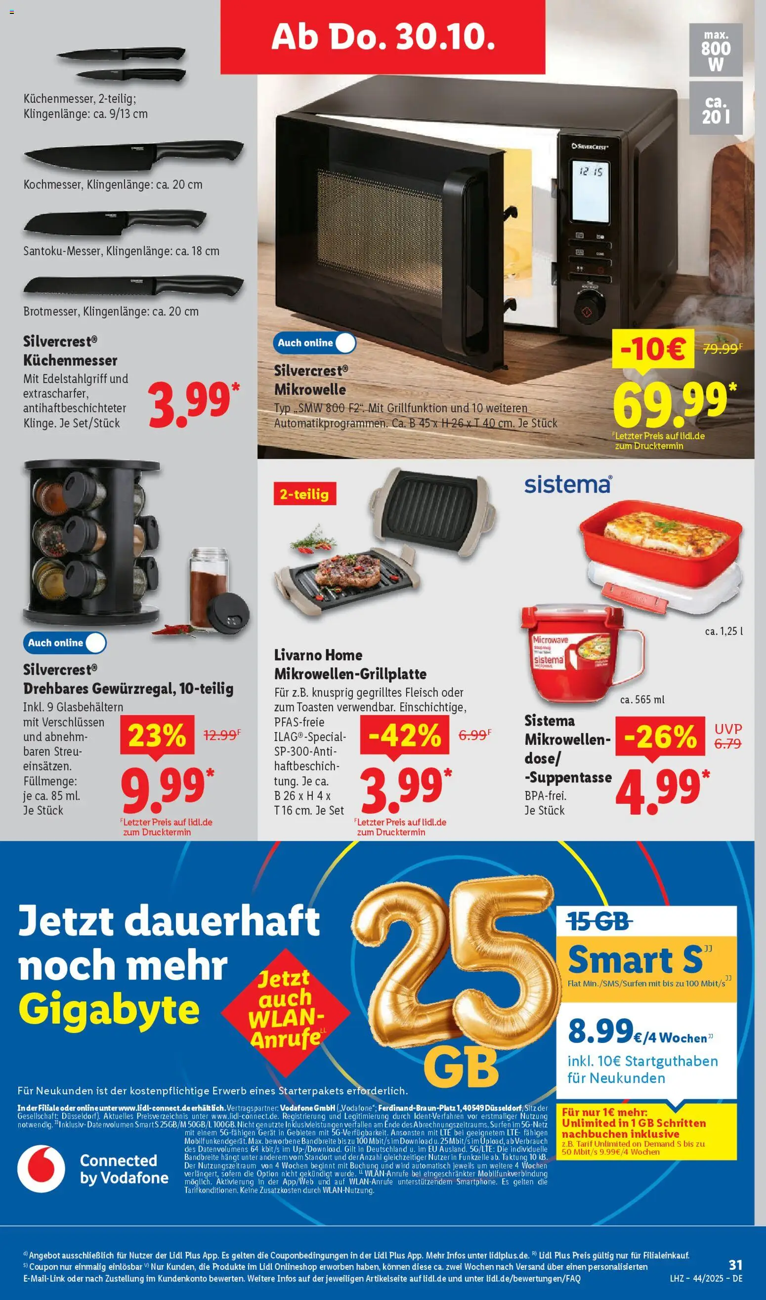 Lidl Prospekt Holzminden – gültig ab 27.10.2025 | Seite: 51 | Produkte: Mikrowelle, Fleisch