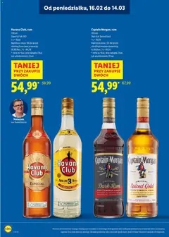Náhled letáku Lidl Polsko katalog - Alkoholi mocnych od 16.02.2026 | Strana: 14 | Produkty: Finish, Rum, Morgan, Captain Morgan