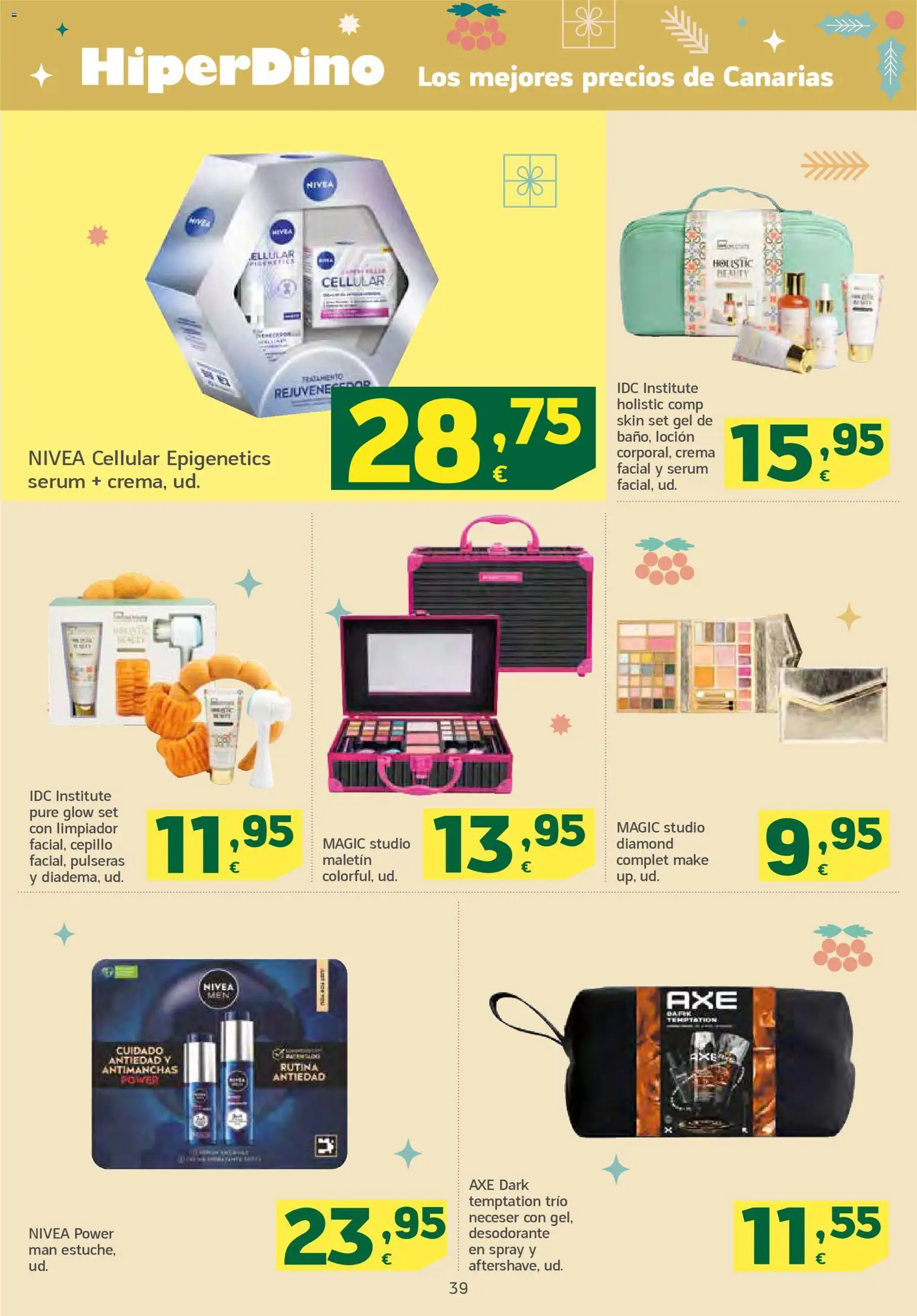 HiperDino folleto │ válido desde el 04.12.2025 | Página: 39 | Productos: Cepillo, Sérum, Crema, Neceser