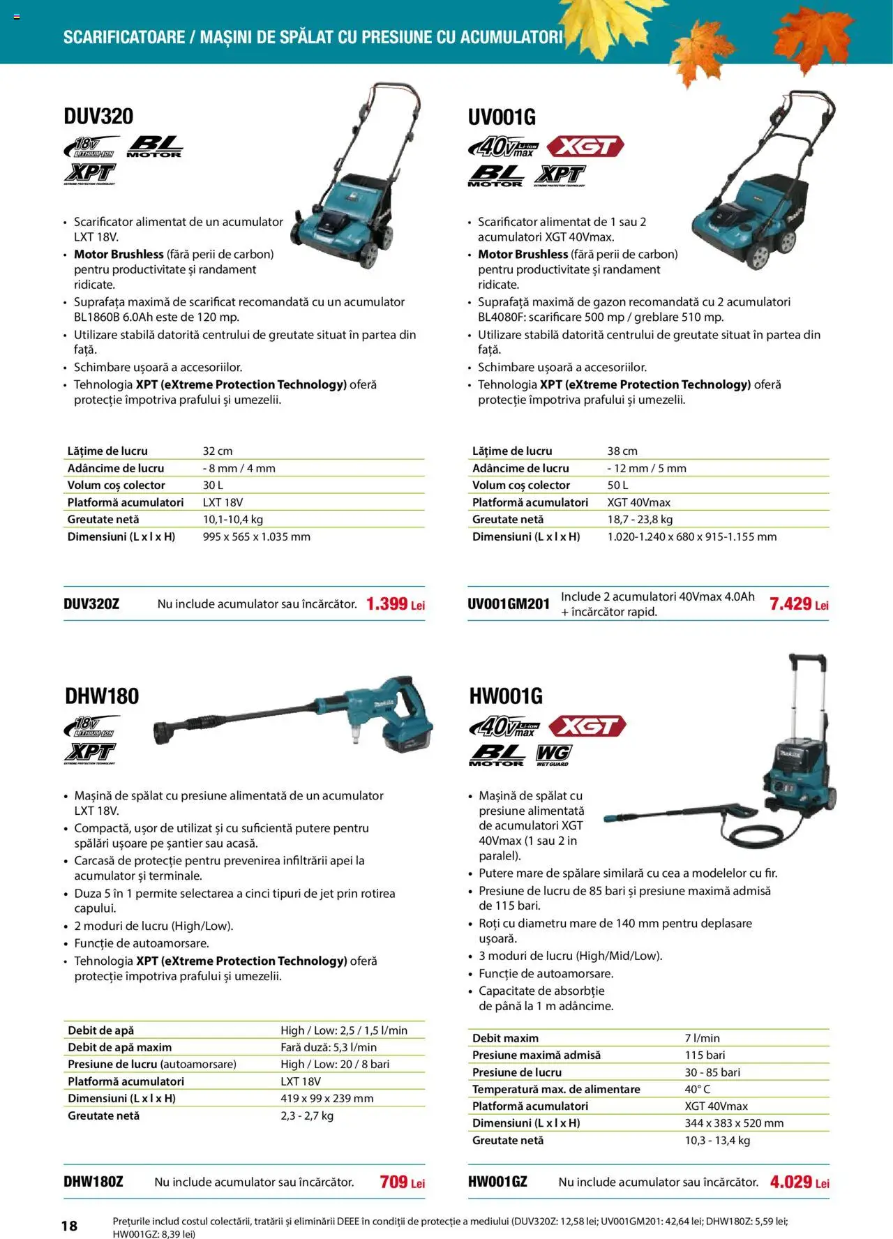 Noul catalog Makita – valabil de la 01.09.2025 | Pagină: 18 | Produse: Încărcător, Carcasă, Mașină De Spălat, Coș