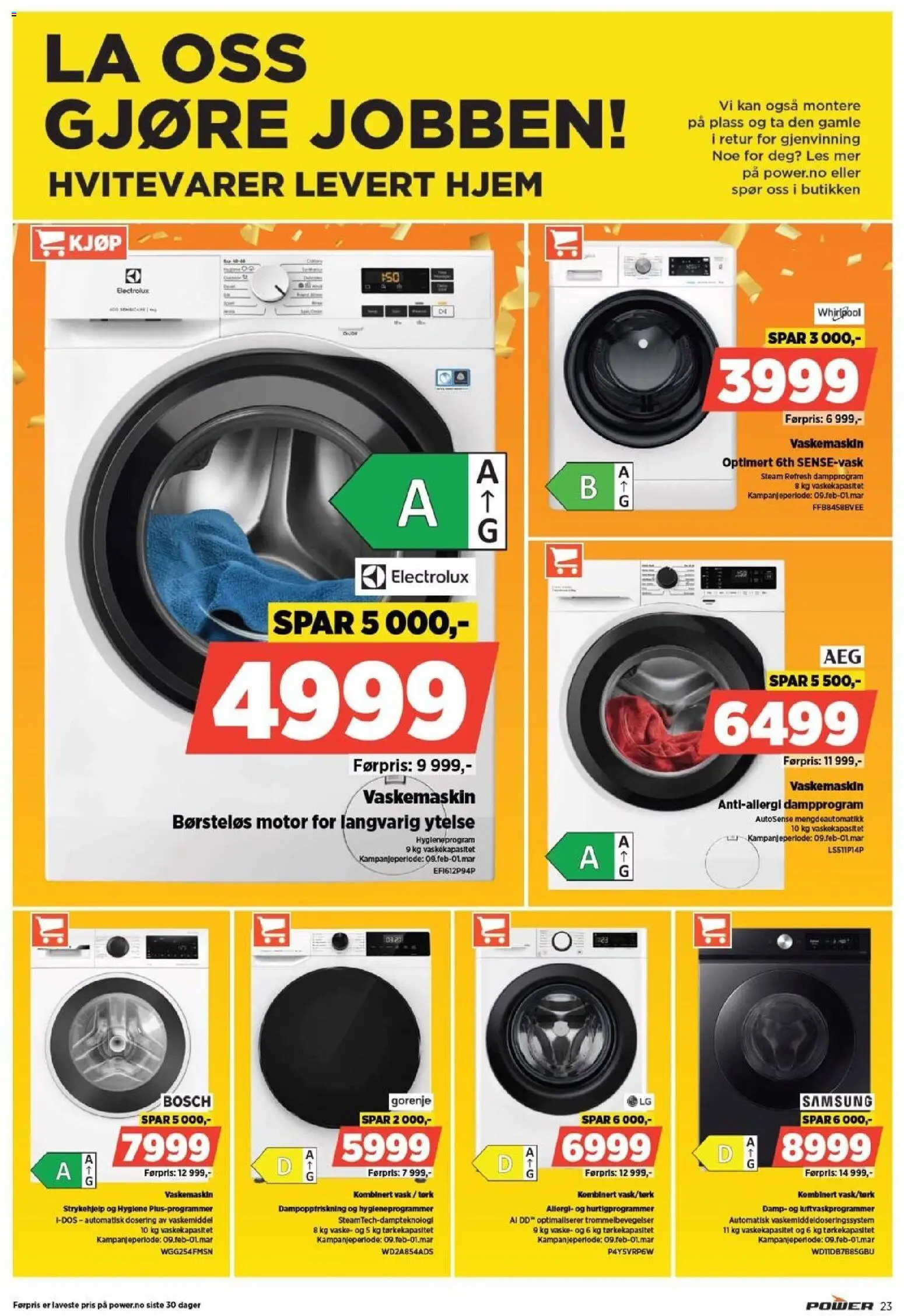 {H1} | Side: 23 | Produkter: Vaskemiddel, Vask, Vaskemaskin