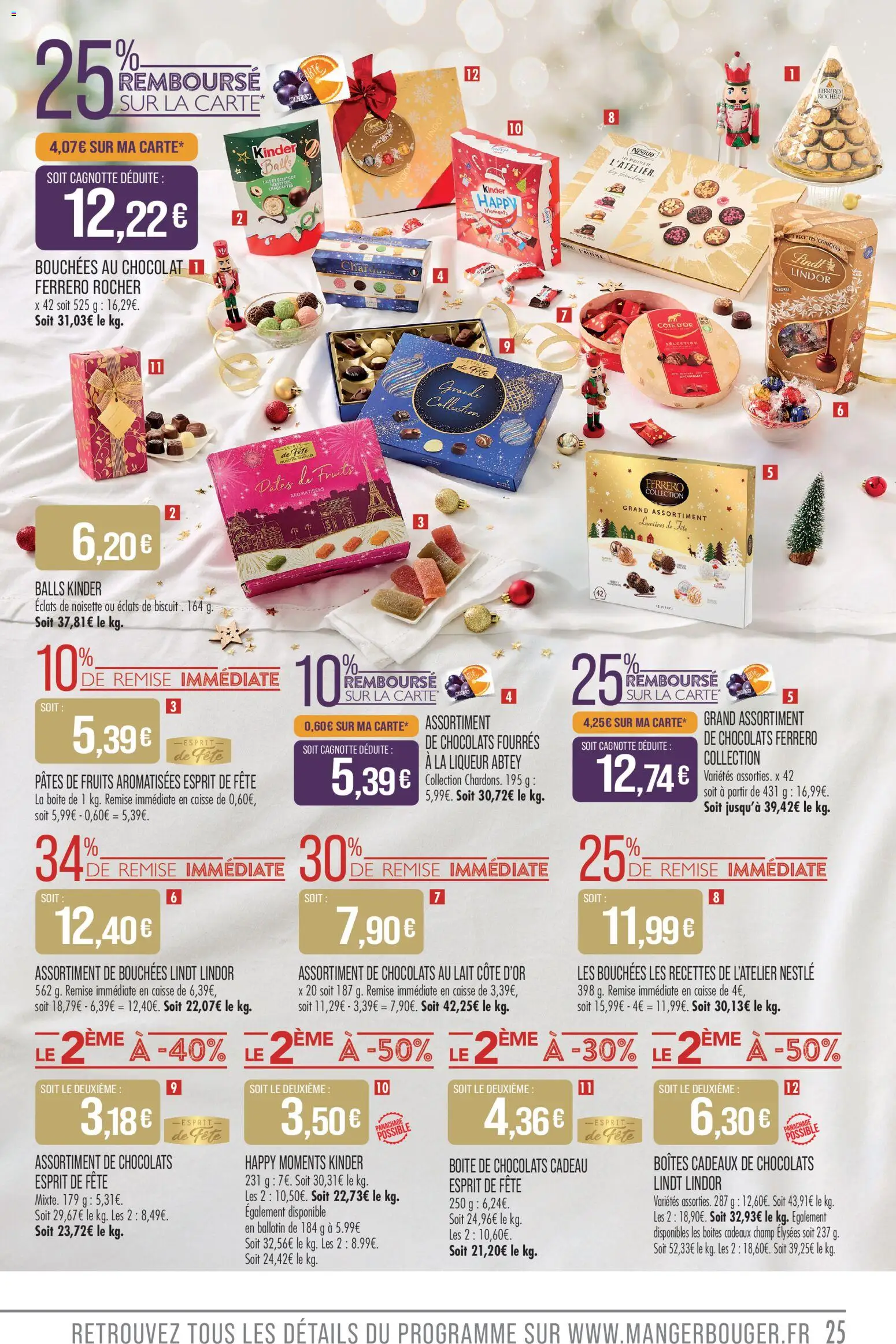 {H1} | Page: 25 | Produits: Noisette, Liqueur, Chocolat, Lindt