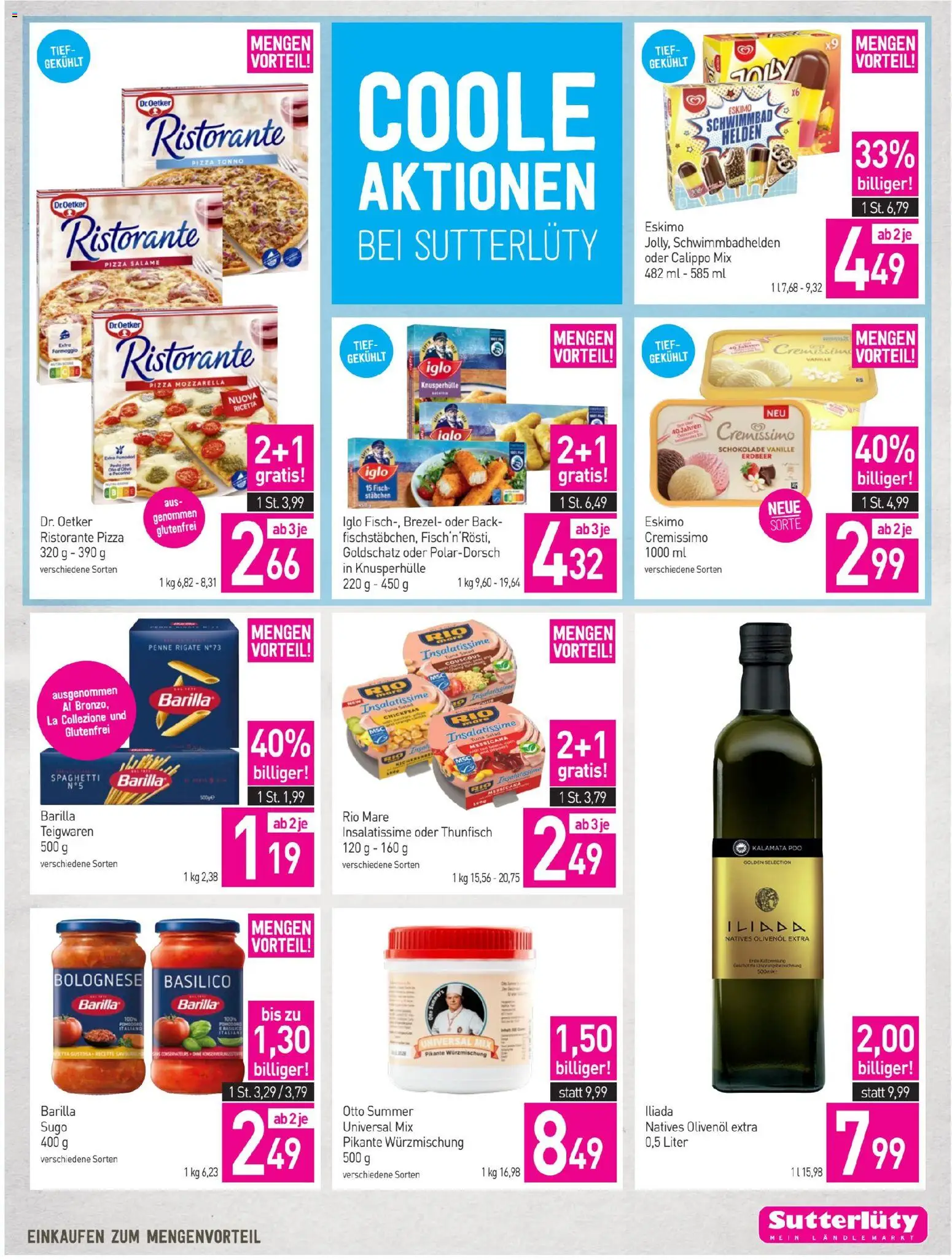 Sutterlüty Flugblatt gültig ab 23.04.2026 | Seite: 17 | Produkte: Hajdina liszt, Schokolade, Pizza, Fisch