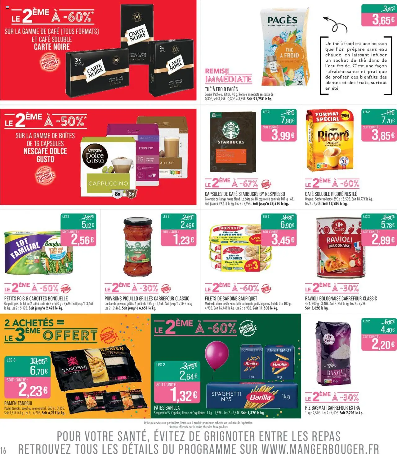  | Page: 16 | Produits: Pêche, Sardines, Lait, Coquillettes