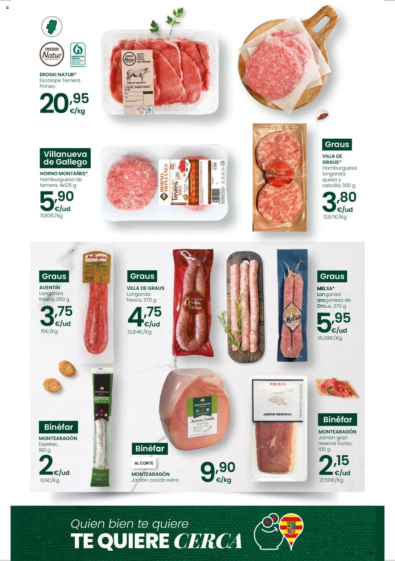 Eroski - Ofertones para conquistarte │ válido desde el 31.07.2025 | Página: 2 | Productos: Queso, Jamón, Jamón cocido, Longaniza