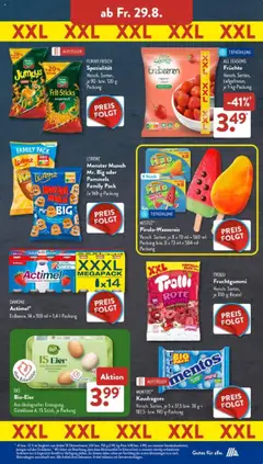 Aldi Süd Prospekt 	 - gültig ab dem 25.08.2025 | Seite: 15 | Produkte: Actimel, Funny frisch, Mango, Erdbeeren