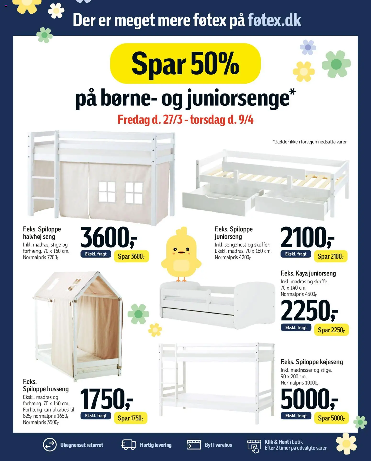 Føtex tilbudsavis – gyldig fra 27.03.2026 | Side: 76 | Produkter: Seng, Madras