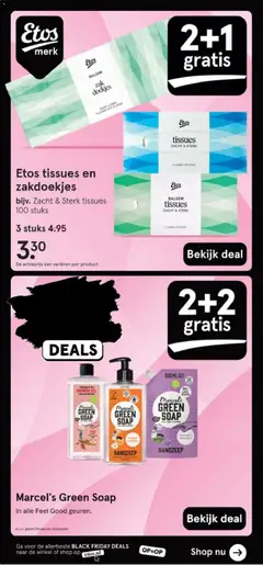 Etos tissues en zakdoekjes, bijv. Zacht & Sterk tissues 100 stuks - Voorbeeld van een folder van Etos, geldig van 17.11.2025 | Pagina: 78