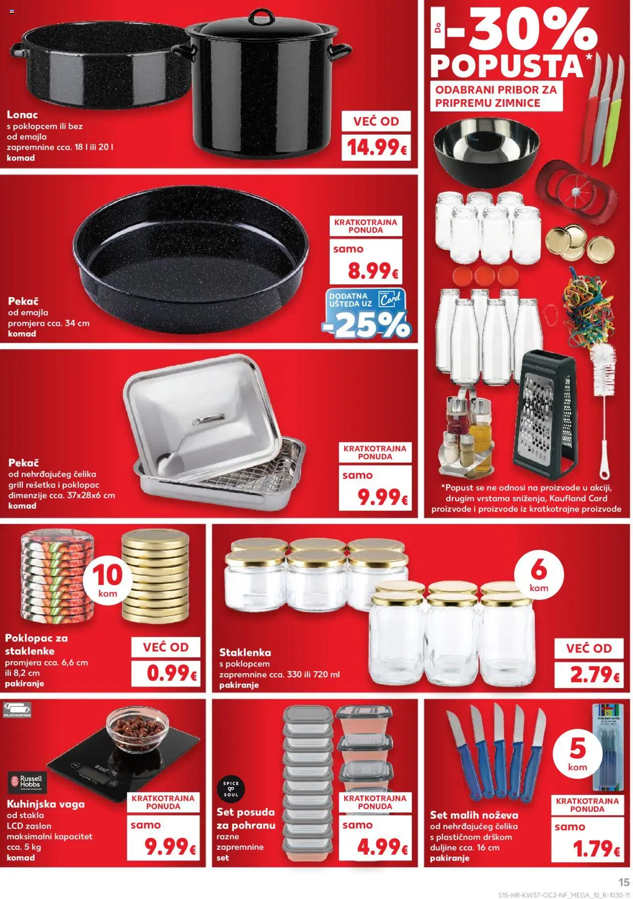 Kaufland katalog | vrijedi od 10.09.2025 | Stranica: 15 | Proizvodi: Kuhinjska vaga, Jar, Pan, Vaga