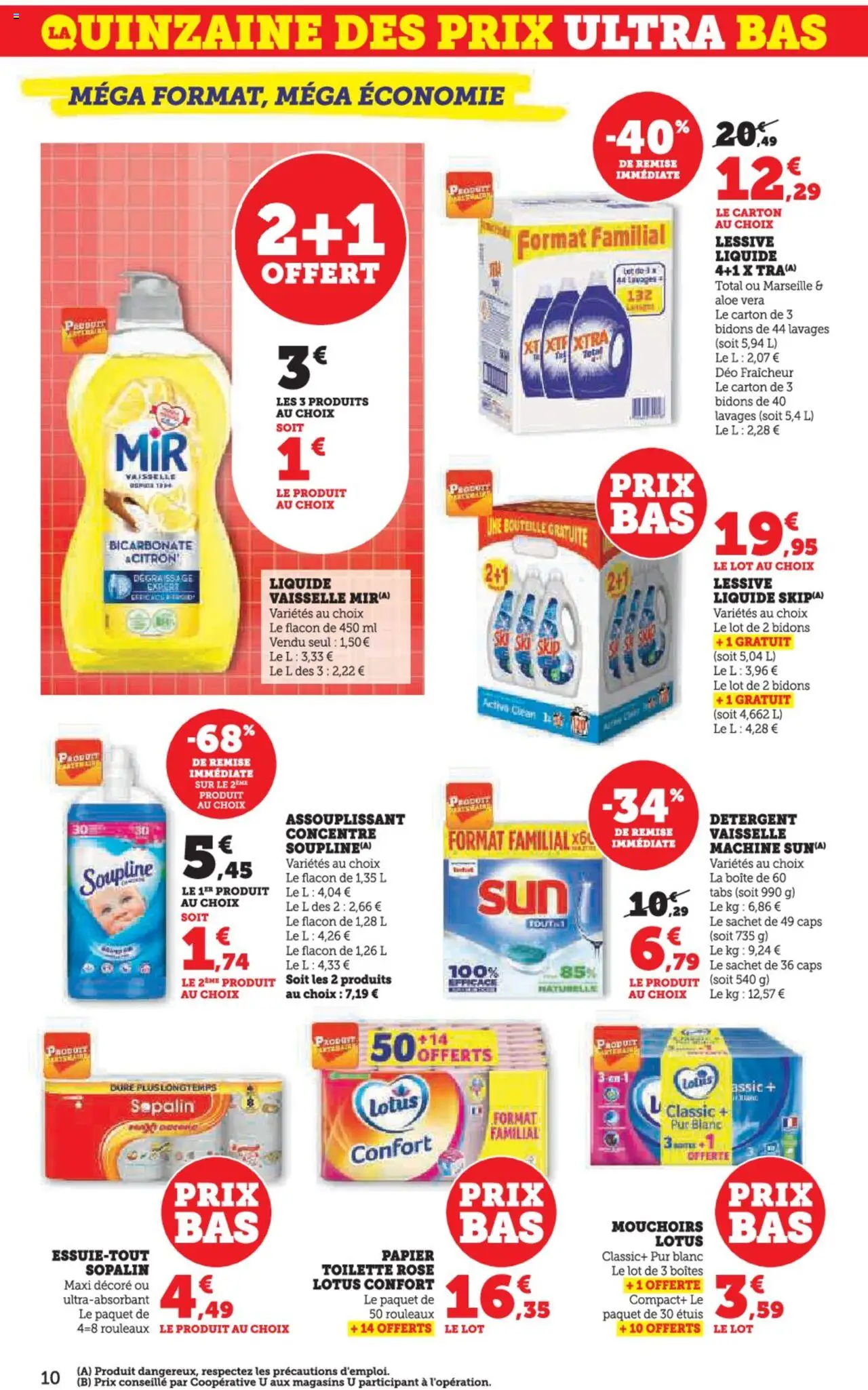 | Page: 10 | Produits: Soupline, Ski, Détergent, Lessive