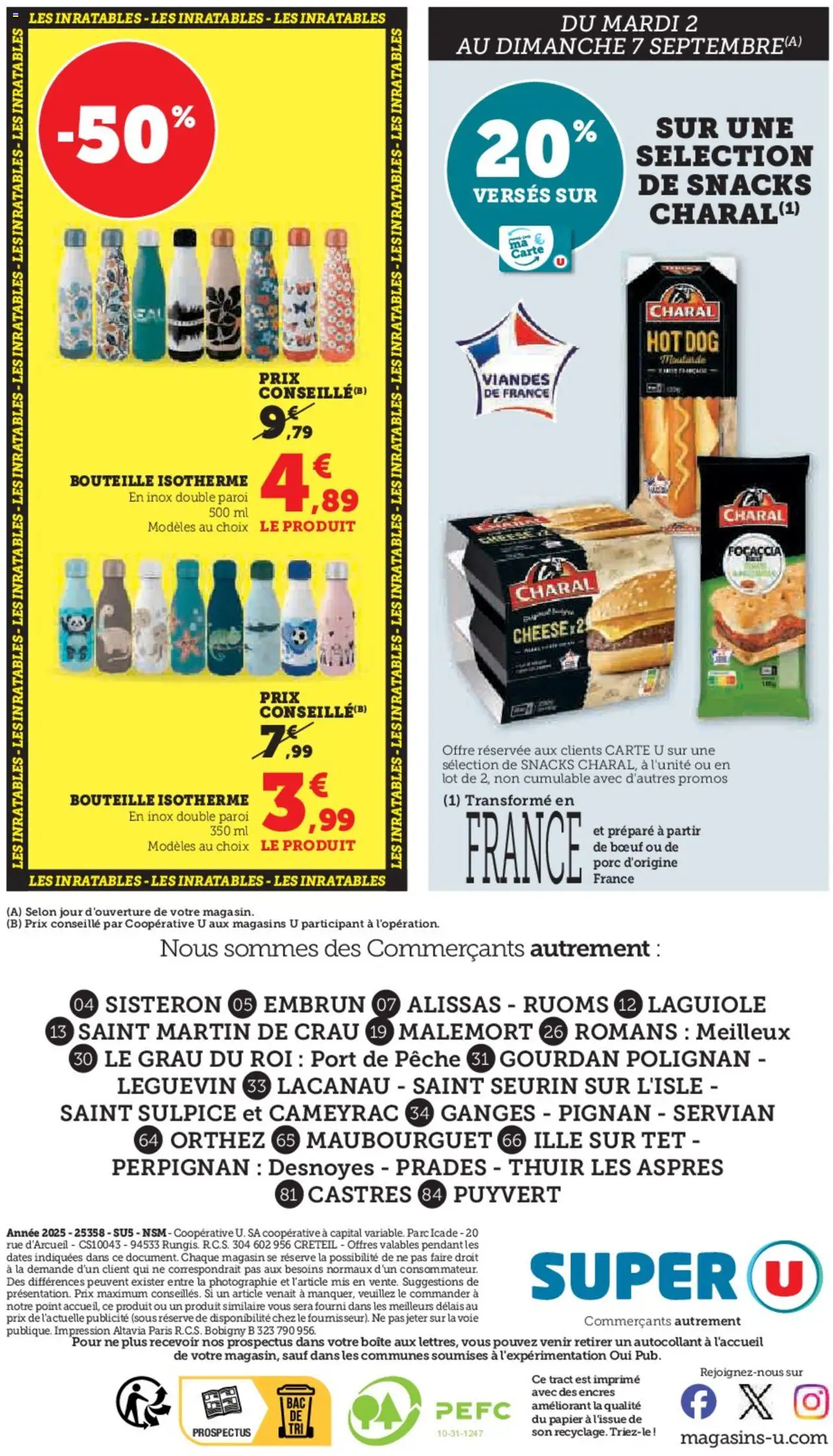  | Page: 52 | Produits: Pêche, Hot dog, Porc