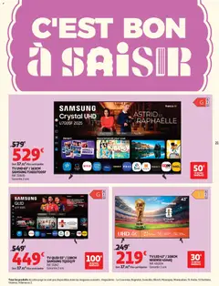 Auchan - Soldes : jusqu'à -70% ! - Voorbeeld van een folder van Auchan, geldig van 07.01.2026 | Pagina: 21 | Producten: Tv, Video, La