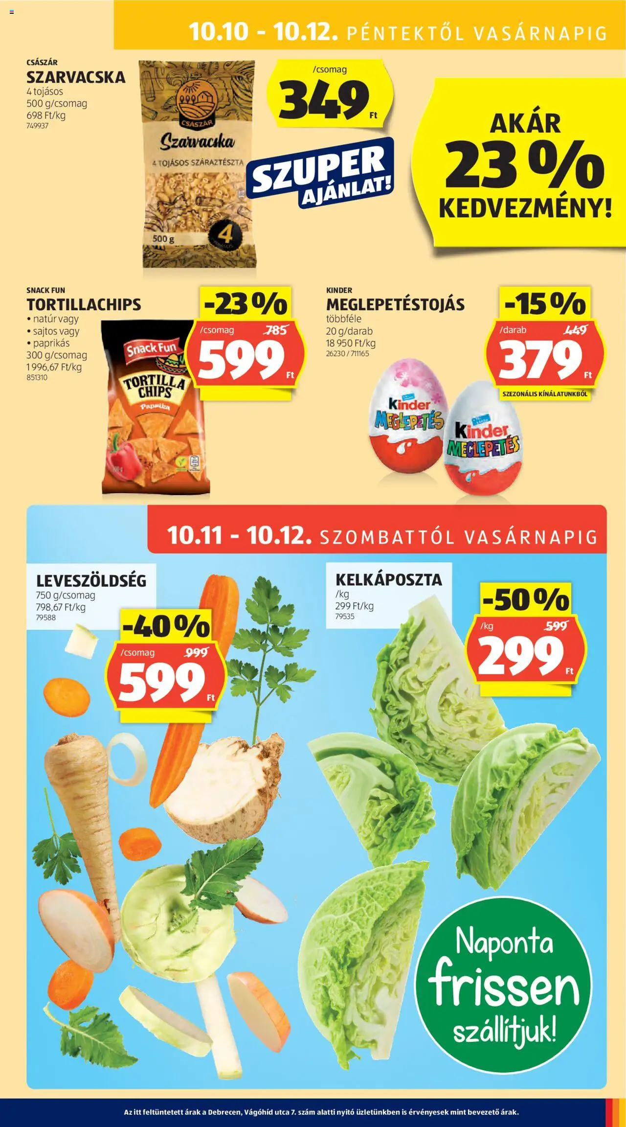 Aldi akciós ujság - amely érvényes a következő dátumtól: 09.10.2025 | Oldal: 45 | Termékek: Chips, Tortillachips, Kelkáposzta, Száraztészta