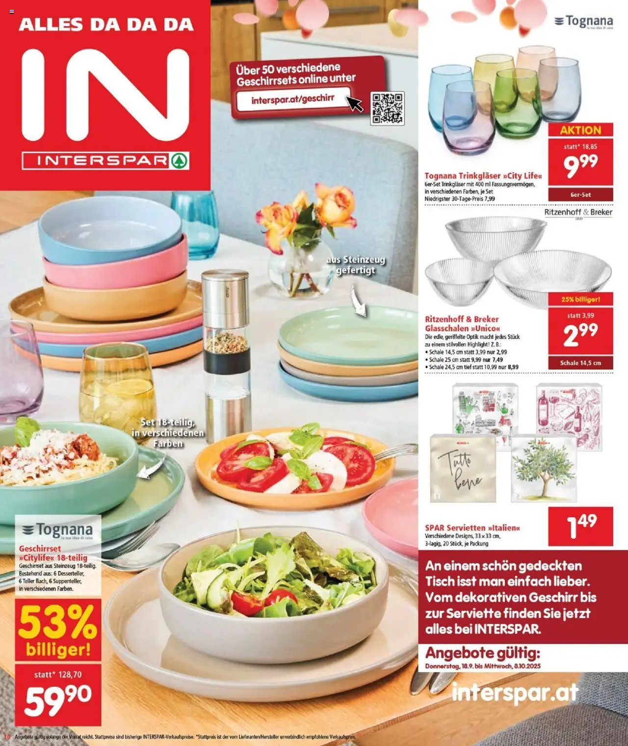 Interspar Flugblatt - Burgenland gültig ab 18.09.2025 | Seite: 13 | Produkte: Tisch