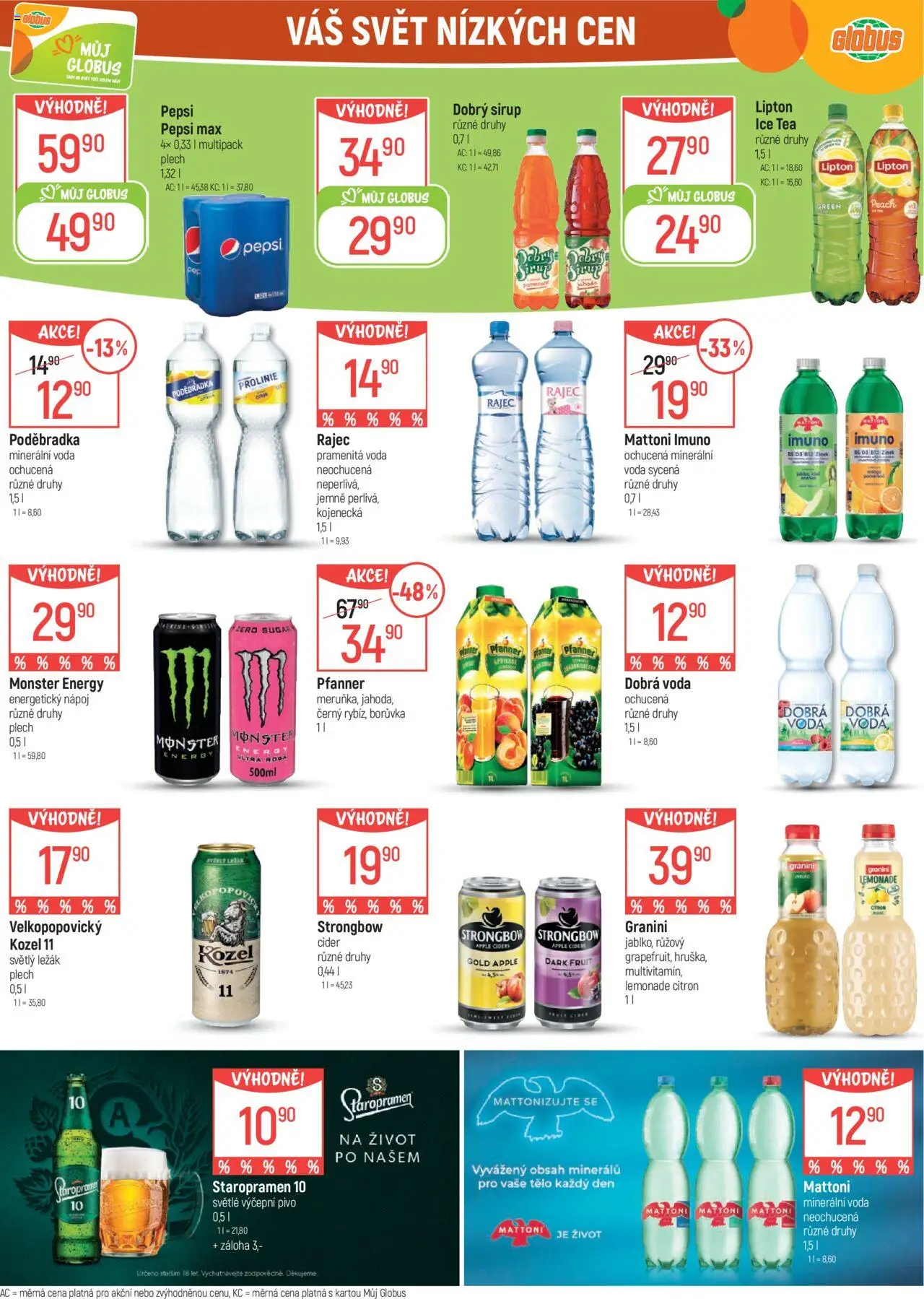 Globus leták - Olomouc od 27.08.2025 | Strana: 32 | Produkty: Monster, Pepsi, Kozel, Citron