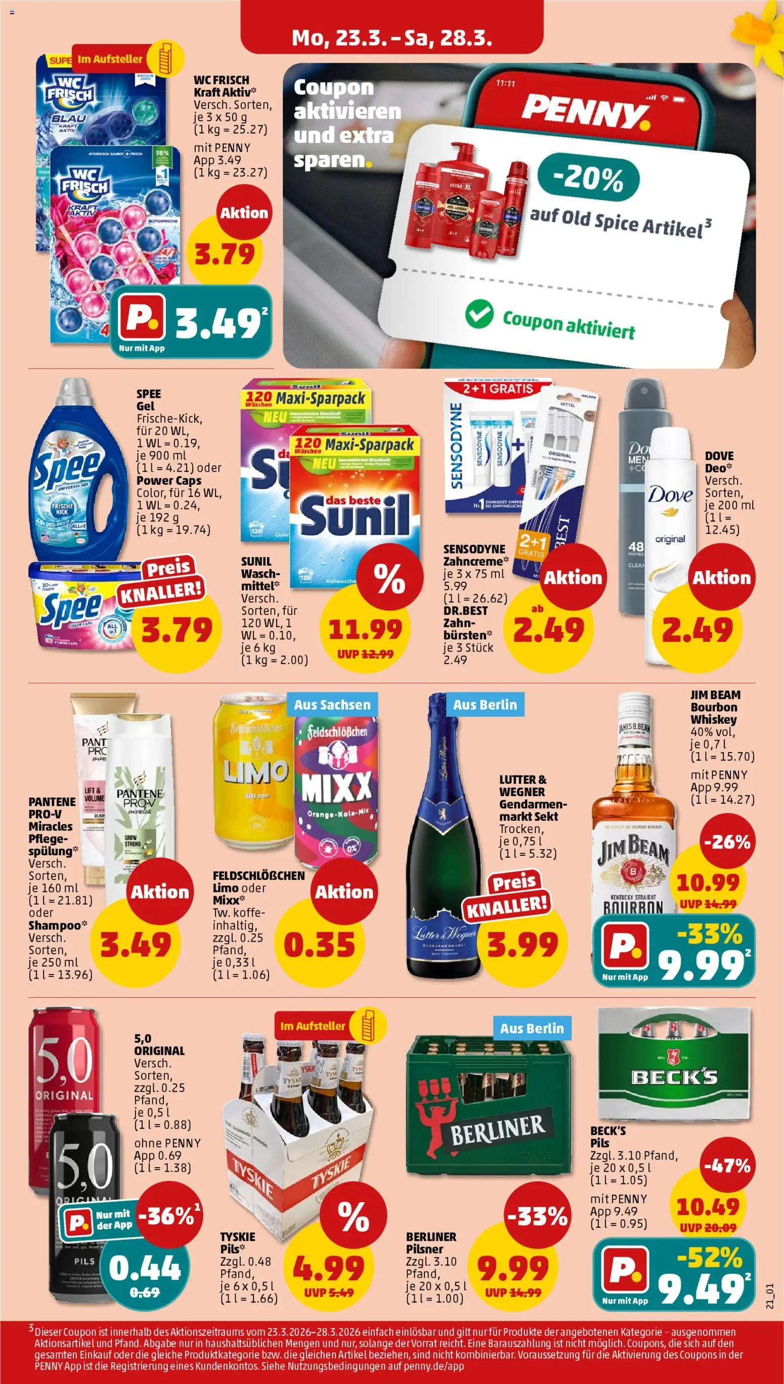 Penny Prospekt 	 – gültig ab 23.03.2026 | Seite: 23 | Produkte: Shampoo, Wc frisch, Zitrone, Whiskey