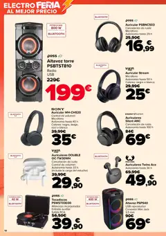 Vista previa Carrefour folleto válido desde el 28.10.2025 | Página: 10 | Productos: Altavoces, Radio, Micrófono, Altavoz