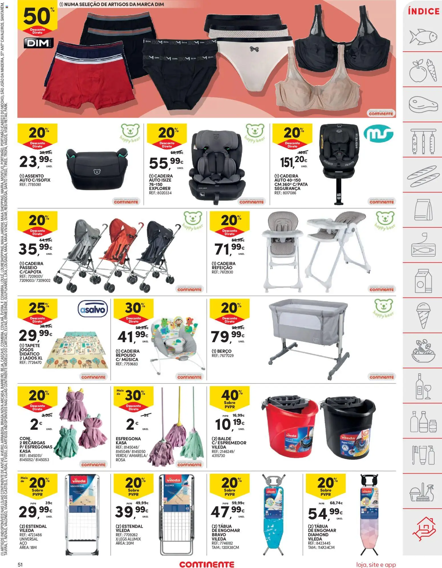 Continente folheto │ válido de 11.11.2025 | Página: 51 | Produtos: Tábua, Jogos, Balde, Berço