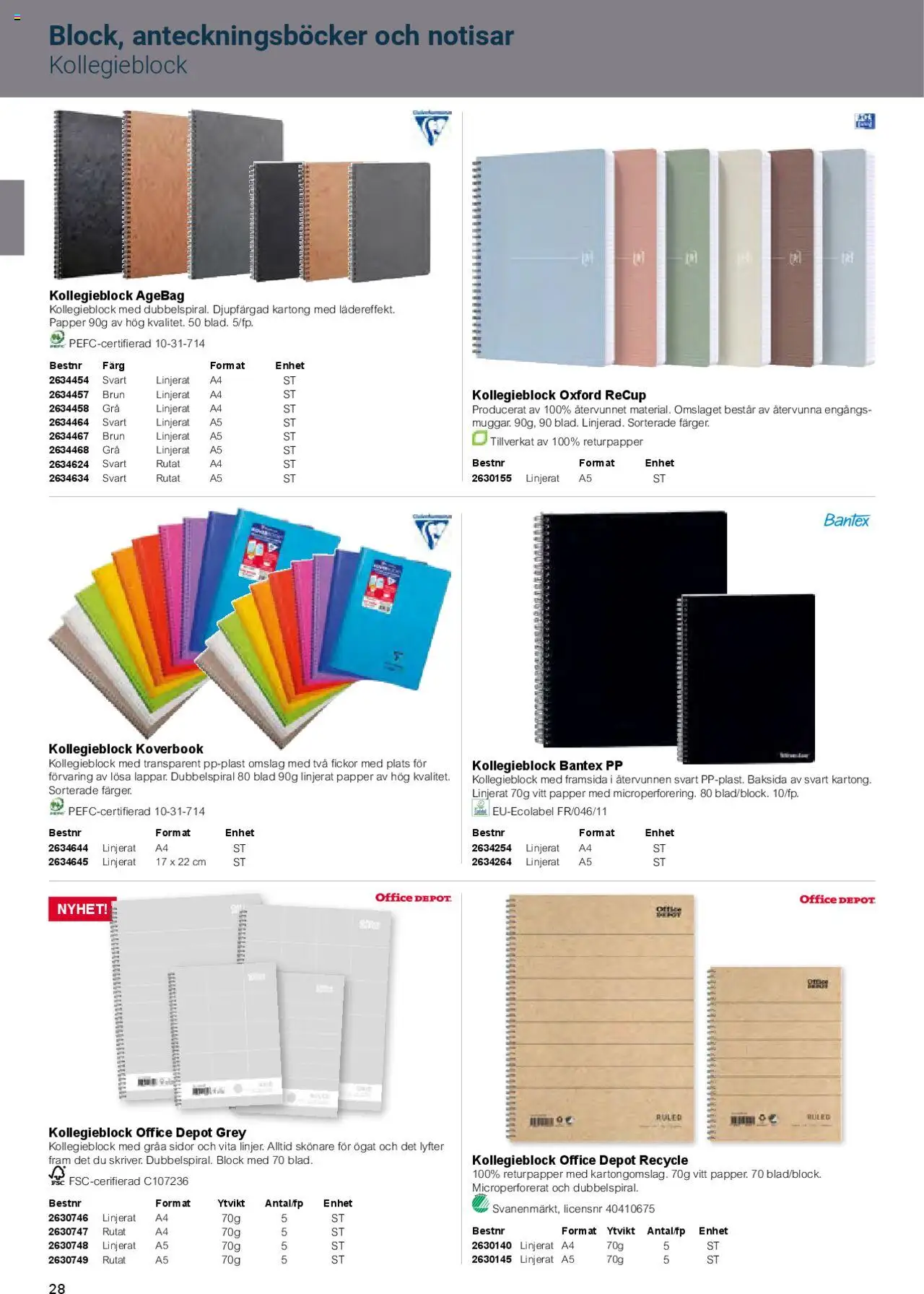 Office Depot reklamblad aktuell från 01.02.2025 | Sida: 30 | Produkter: Papper, Kartong