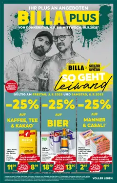 Billa Plus Flugblatt - Oberösterreich ab 04.09.2025 gültig