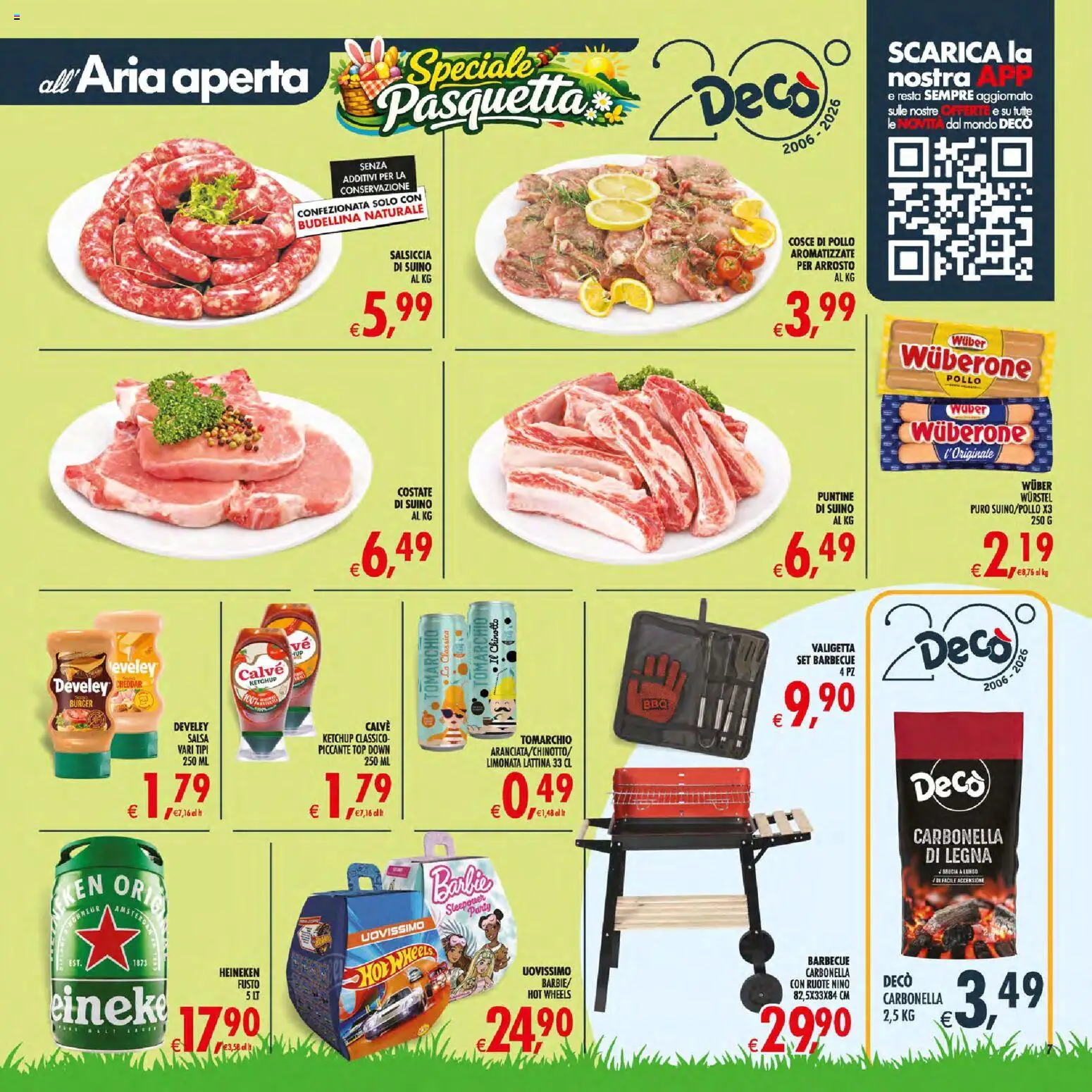 Volantino Decò del 27.03.2026 | Pagina: 7 | Prodotti: Pollo, Ketchup, Limonata, Barbecue