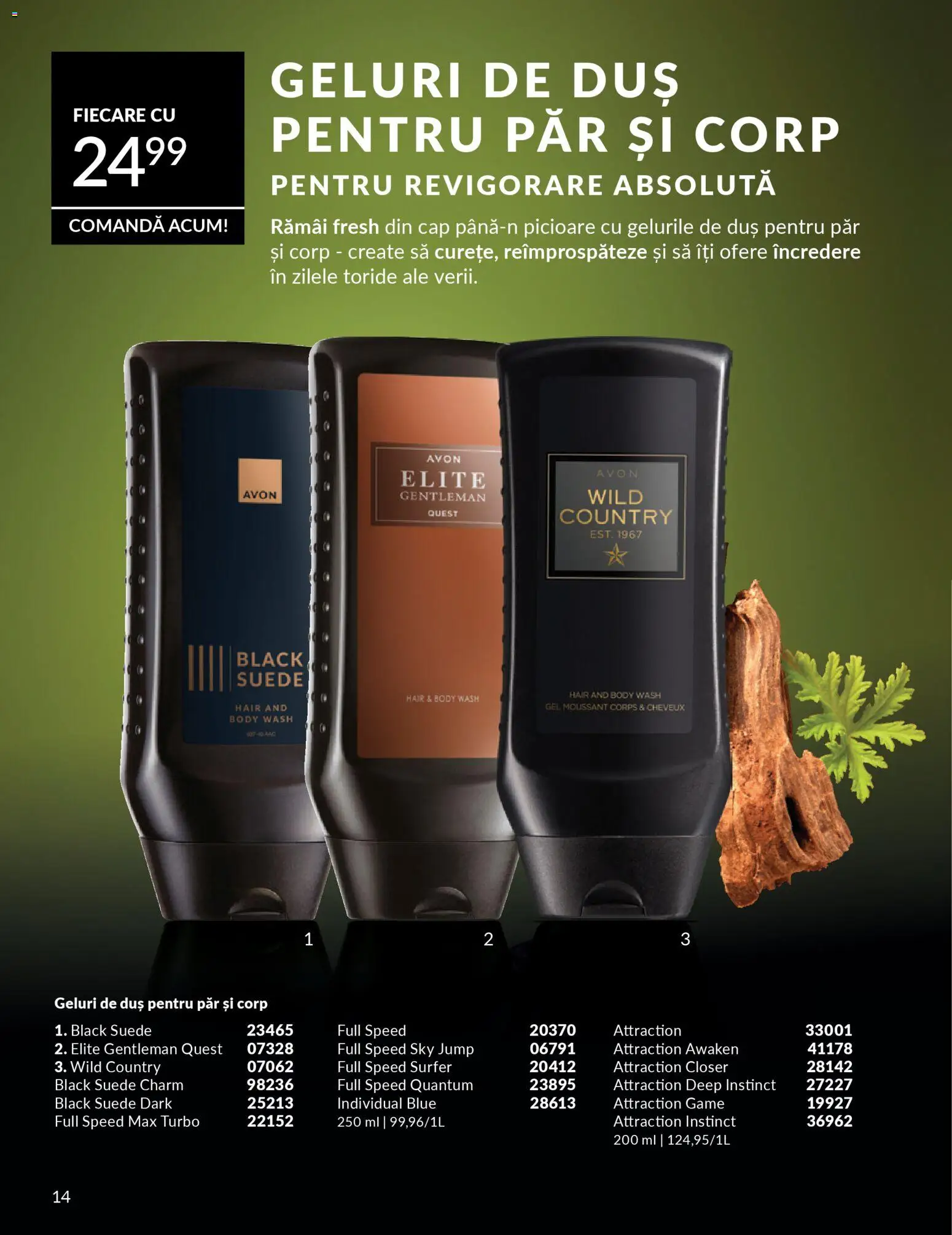 Noul catalog Avon – valabil de la 01.03.2026 | Pagină: 196 | Produse: Body, Duș, Gel de duș