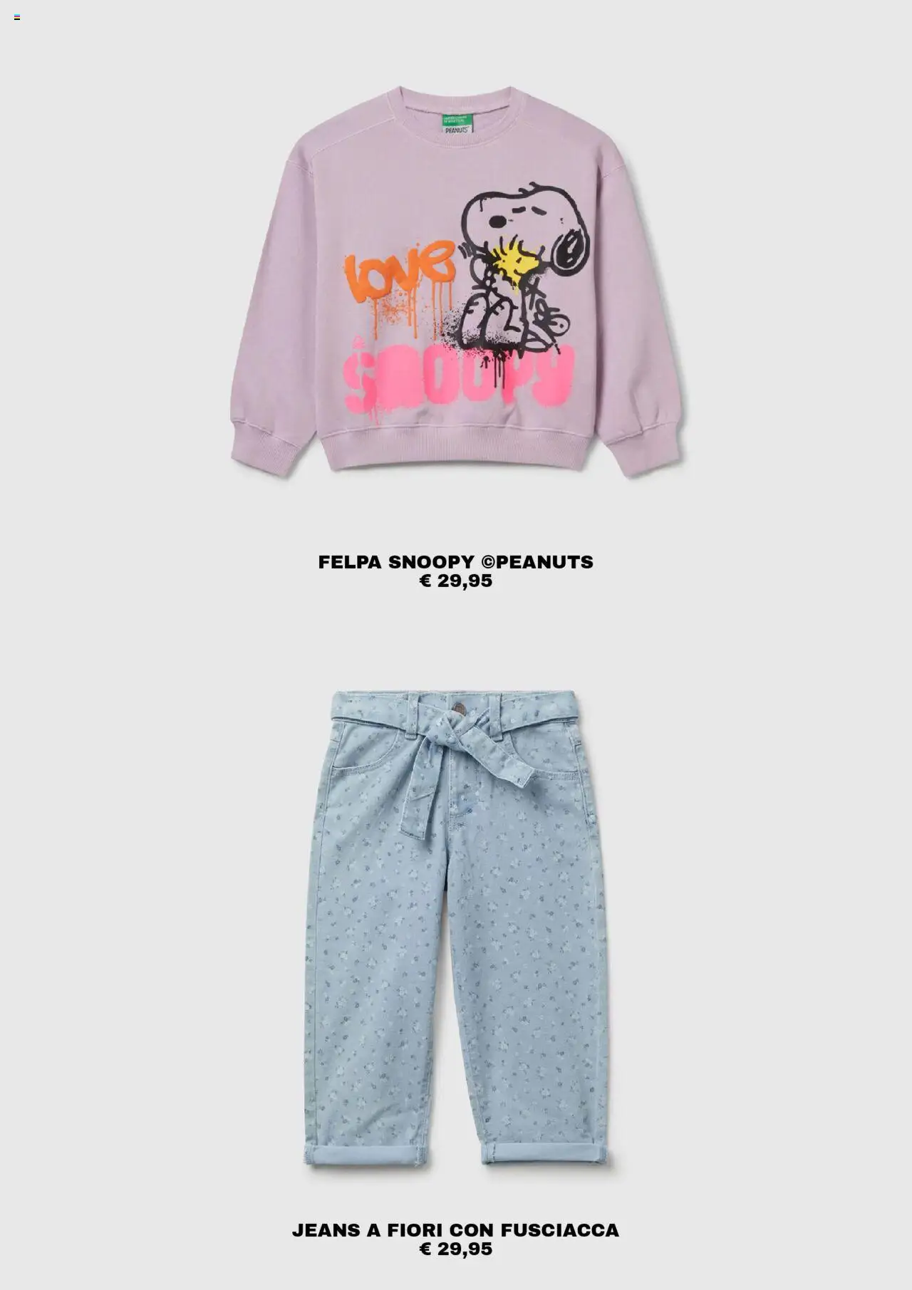 Volantino Benetton del 09.08.2025 | Pagina: 14 | Prodotti: Felpa, Jeans