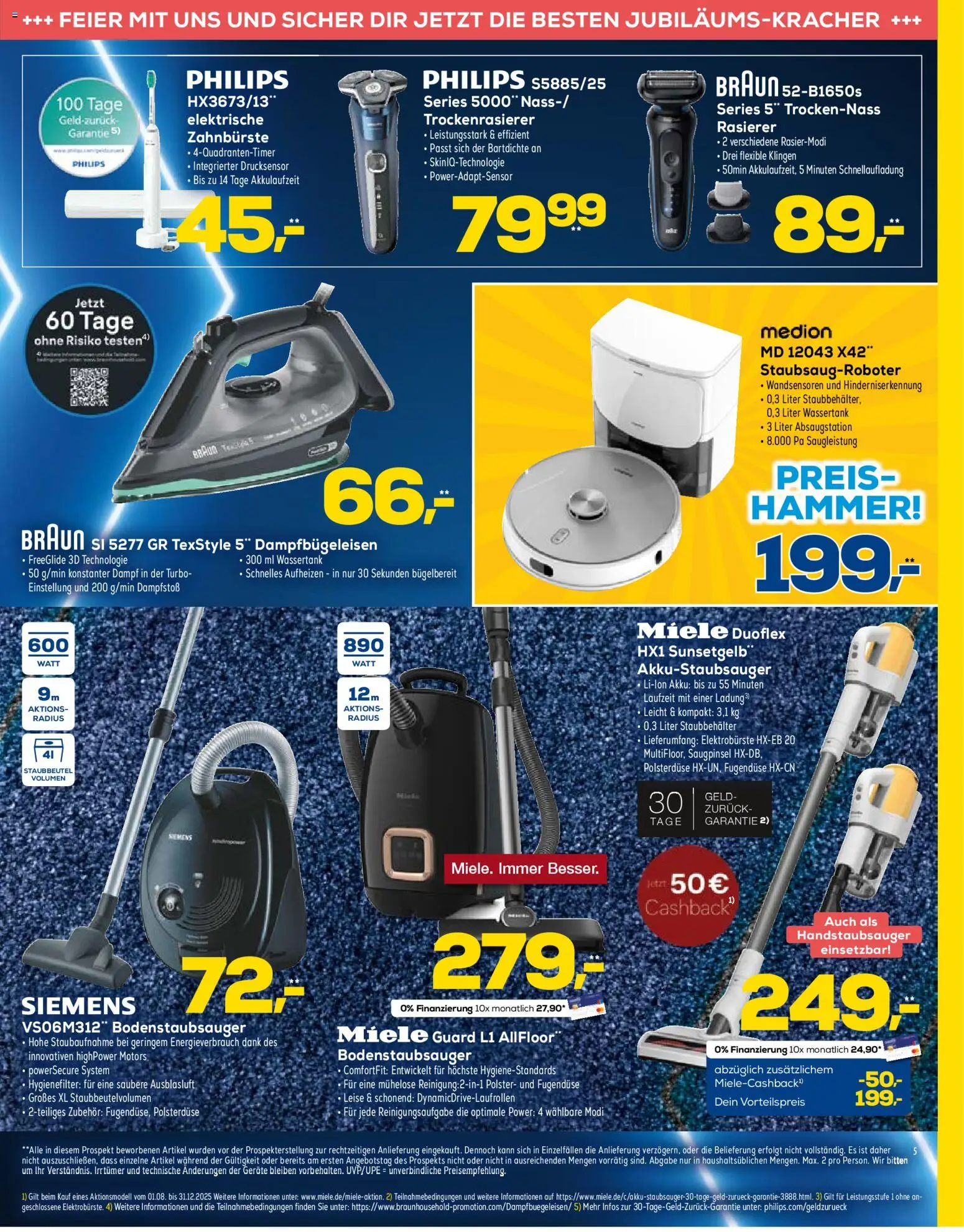 Euronics - Black Friday – gültig ab 12.11.2025 | Seite: 5 | Produkte: Miele, Philips, Rasierer, Zahnbürste