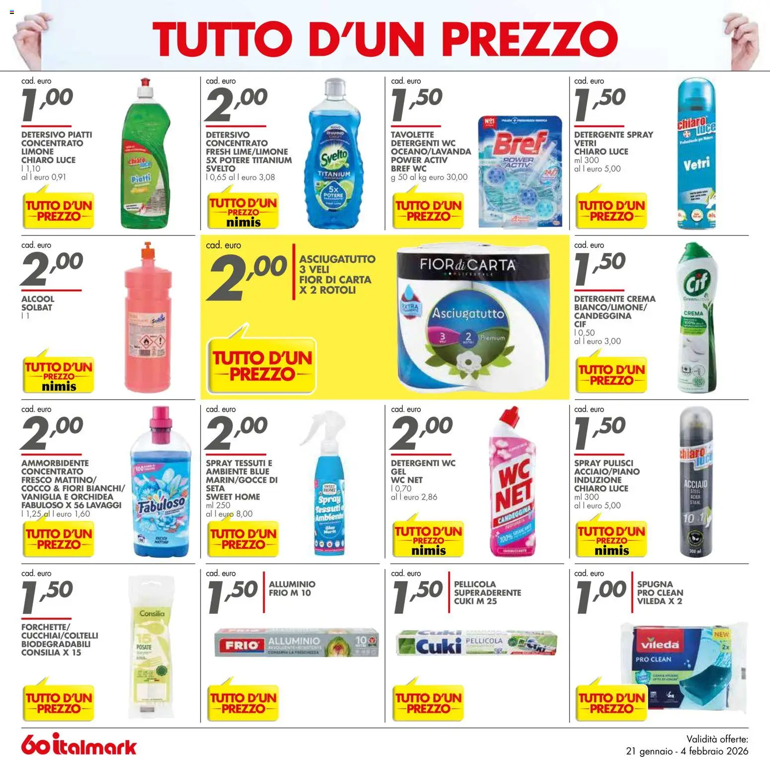 Volantino Italmark del 21.01.2026 | Pagina: 8 | Prodotti: Posate, Ammorbidente, Cocco, Orchidea
