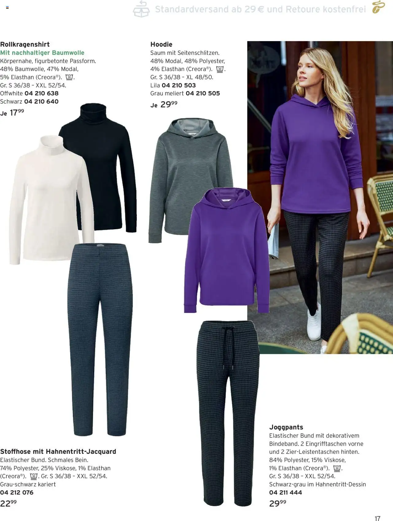 Angebote Tchibo – gültig ab 01.10.2025 | Seite: 17 | Produkte: Stoffhose, Hoodie