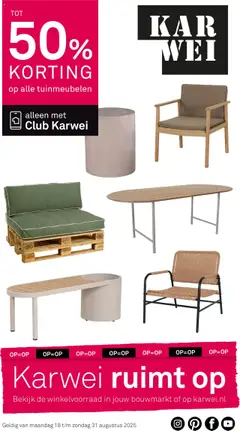 KARWEI - Folder - Voorbeeld van een folder van KARWEI, geldig van 18.08.2025