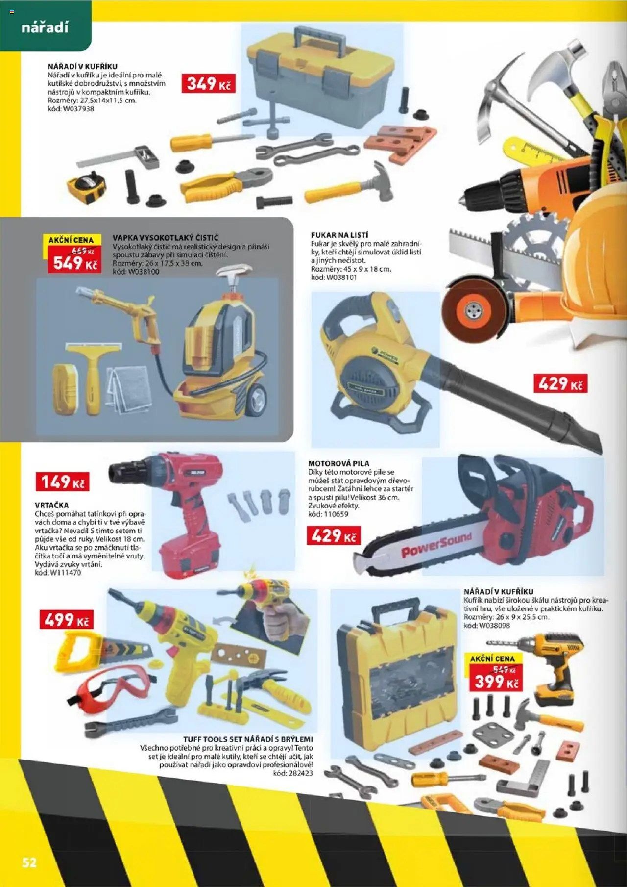 Wiky katalog - Vánoce 2025 od 14.10.2025 | Strana: 52 | Produkty: Kufřík, Aku vrtačka, Nářadí, Pila