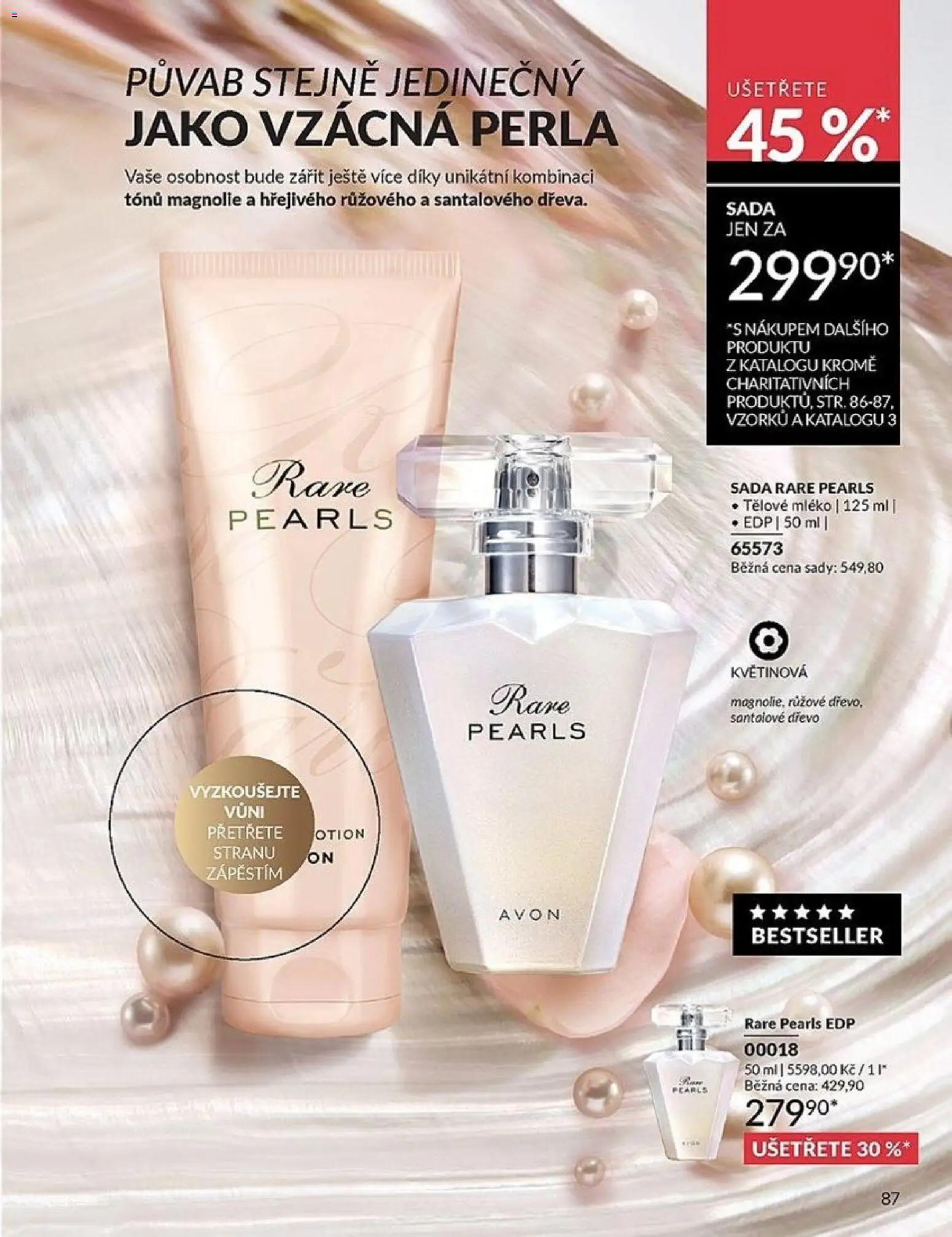 Avon katalog 2/2026 od 01.02.2026 | Strana: 87 | Produkty: Tělové mléko, Mléko, Perla