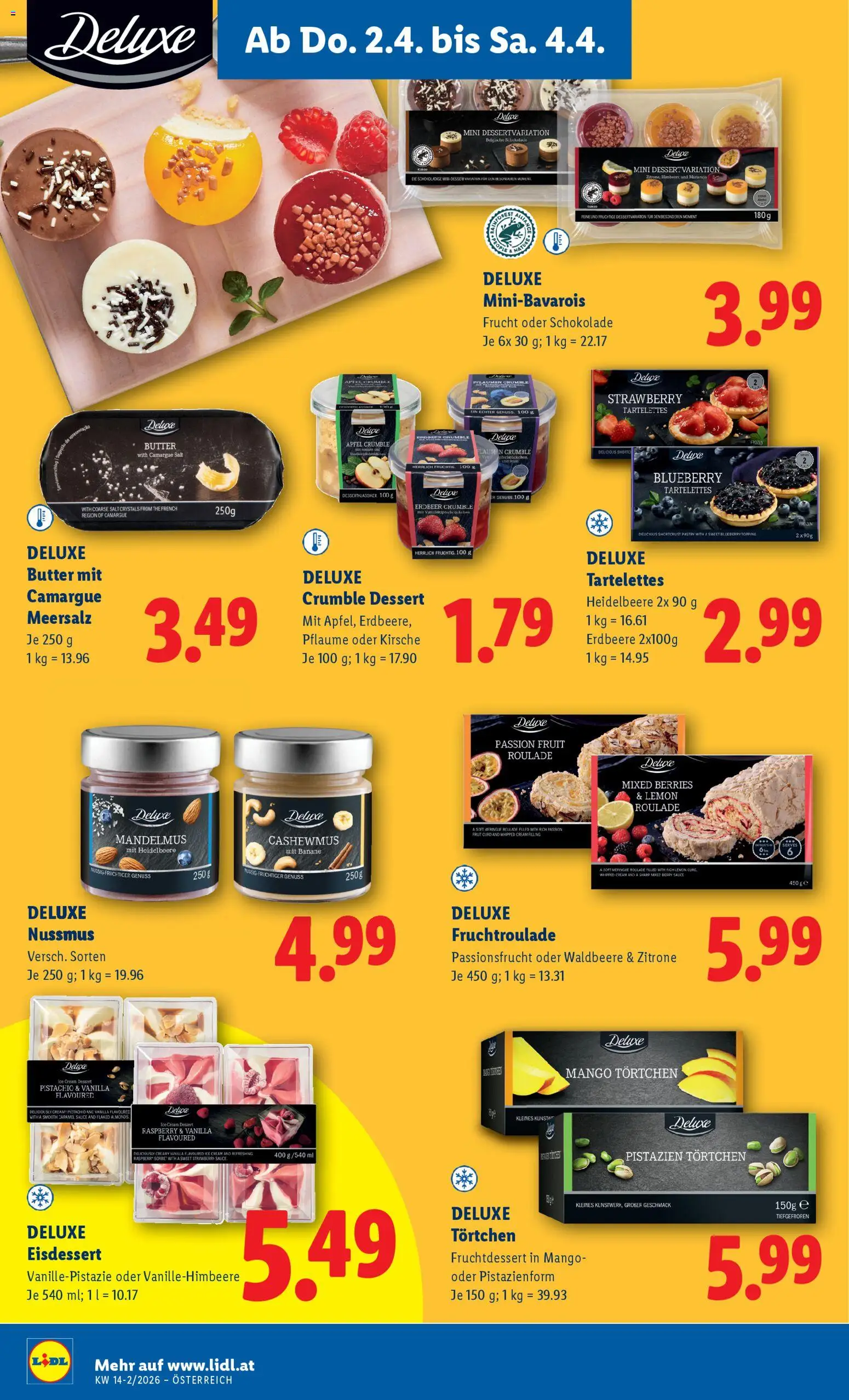 Lidl Flugblatt - Eisenstadt, Ebenfurth, Mattersburg gültig ab 02.04.2026 | Seite: 10 | Produkte: Mango, Himbeere, Butter, Äpfel
