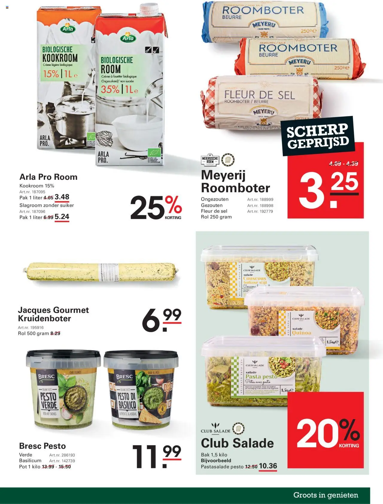 {H1} | Pagina: 41 | Producten: Salade, Roomboter, Slagroom, Quinoa