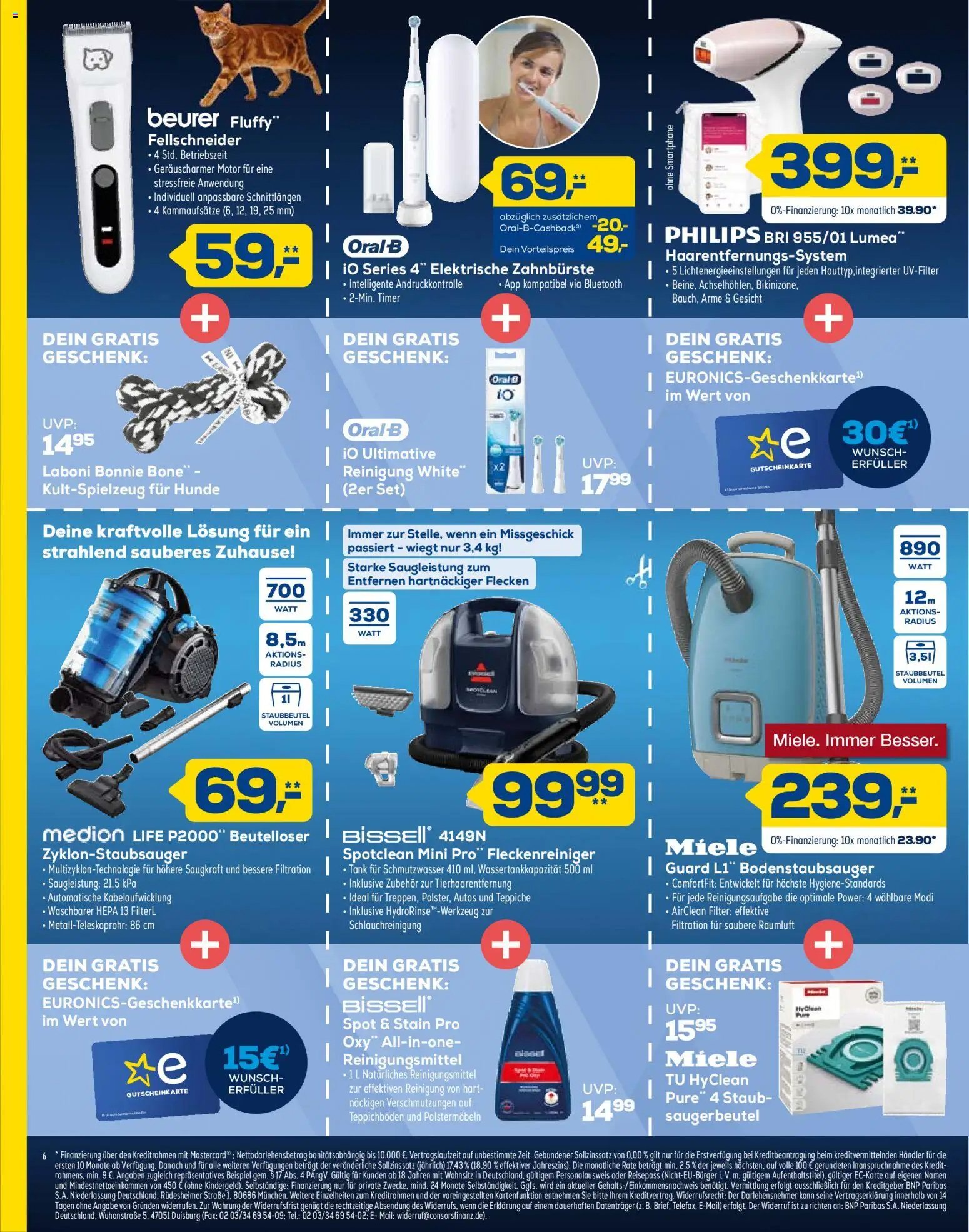 Euronics Prospekt 	 – gültig ab 14.02.2026 | Seite: 6 | Produkte: Miele, Elektrische zahnbürste, Zahnbürste, Smartphone