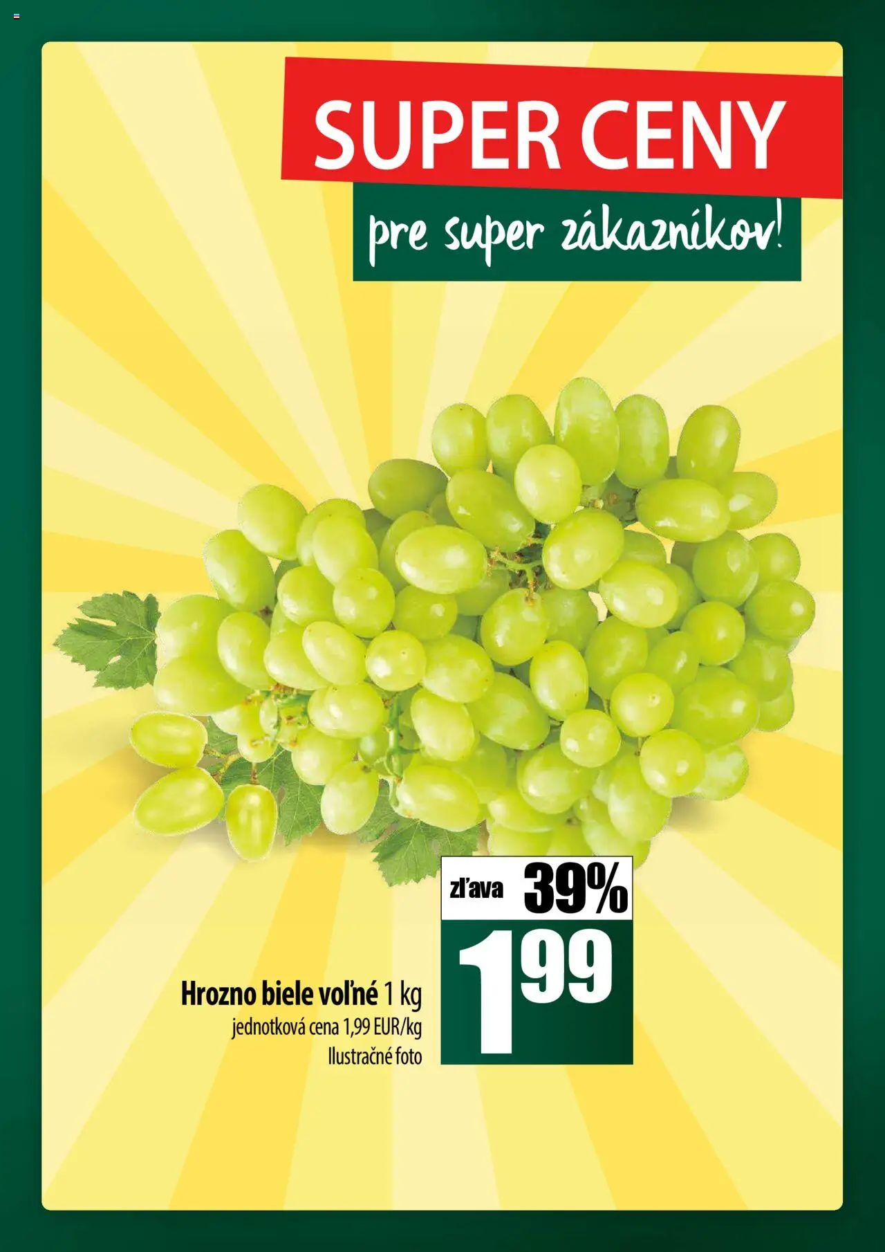 Nové COOP Jednota akcie – leták je platný od 18.09.2025 | Strana: 5 | Produkty: Hrozno