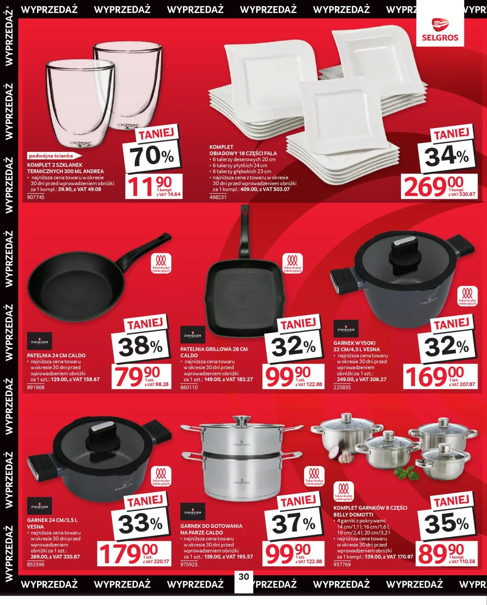 Selgros cash&carry - Oferta Przemysłowa od 09.04.2026 | Strona: 32 | Produkty: Garnek, Komplet garnków, Garnki, Patelnia