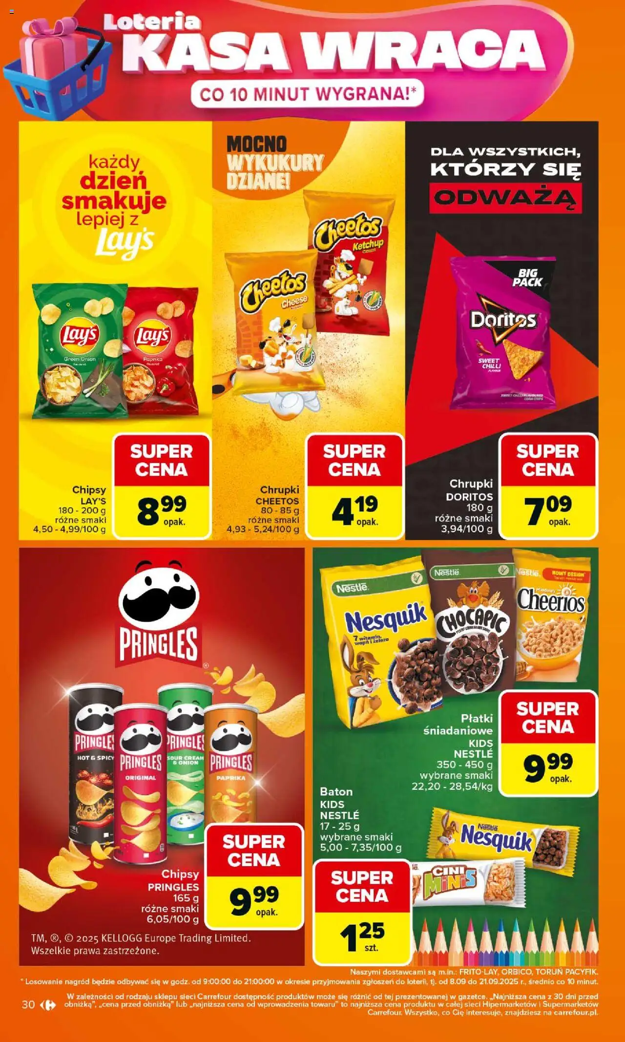 Carrefour Gazetka od 15.09.2025 | Strona: 30 | Produkty: Ketchup, Chipsy pringles, Pringles, Płatki