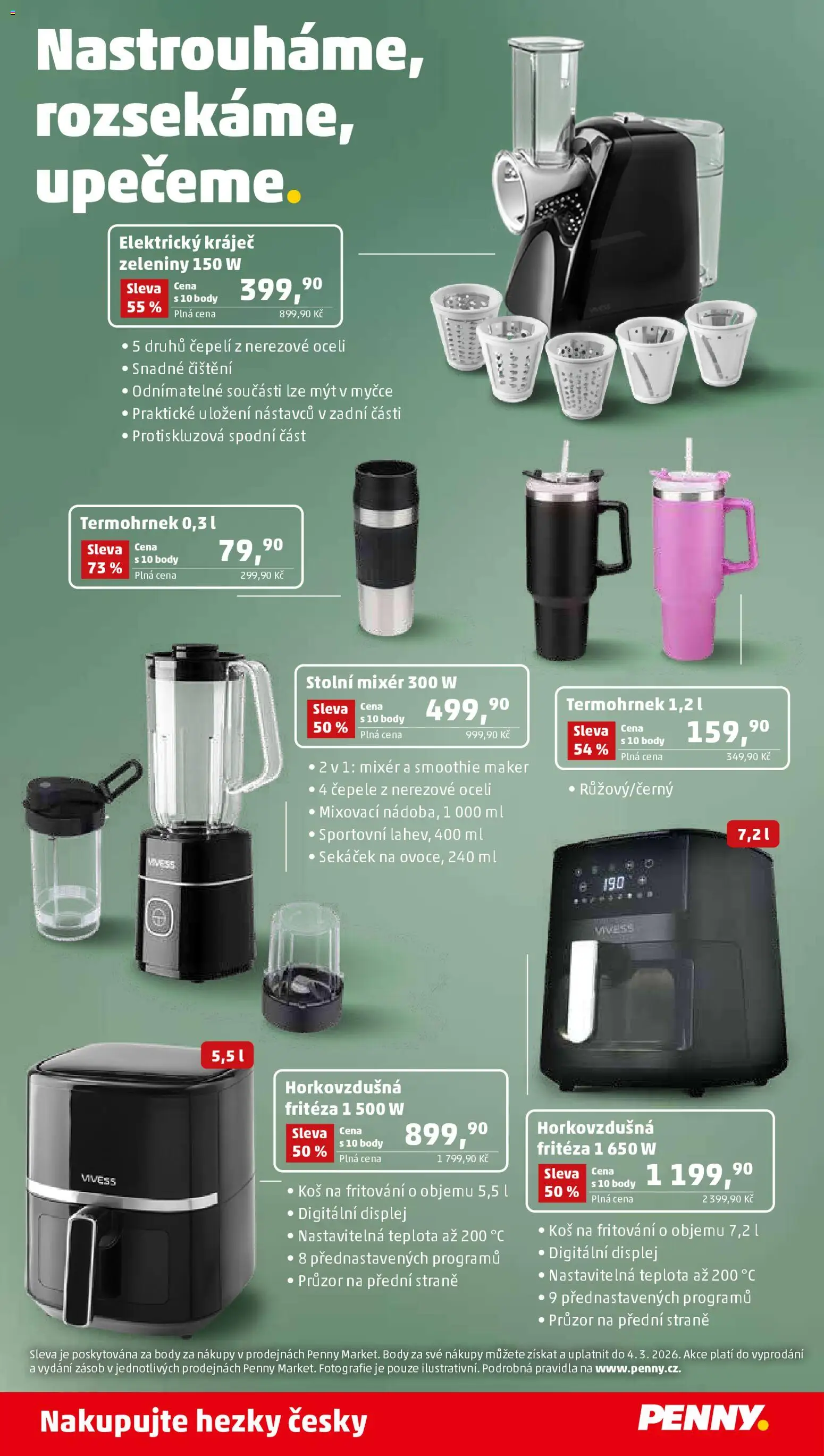 Penny Market leták - Čtvrtečník od 29.01.2026 | Strana: 30 | Produkty: Smoothie, Mixér, Fritéza, Koš