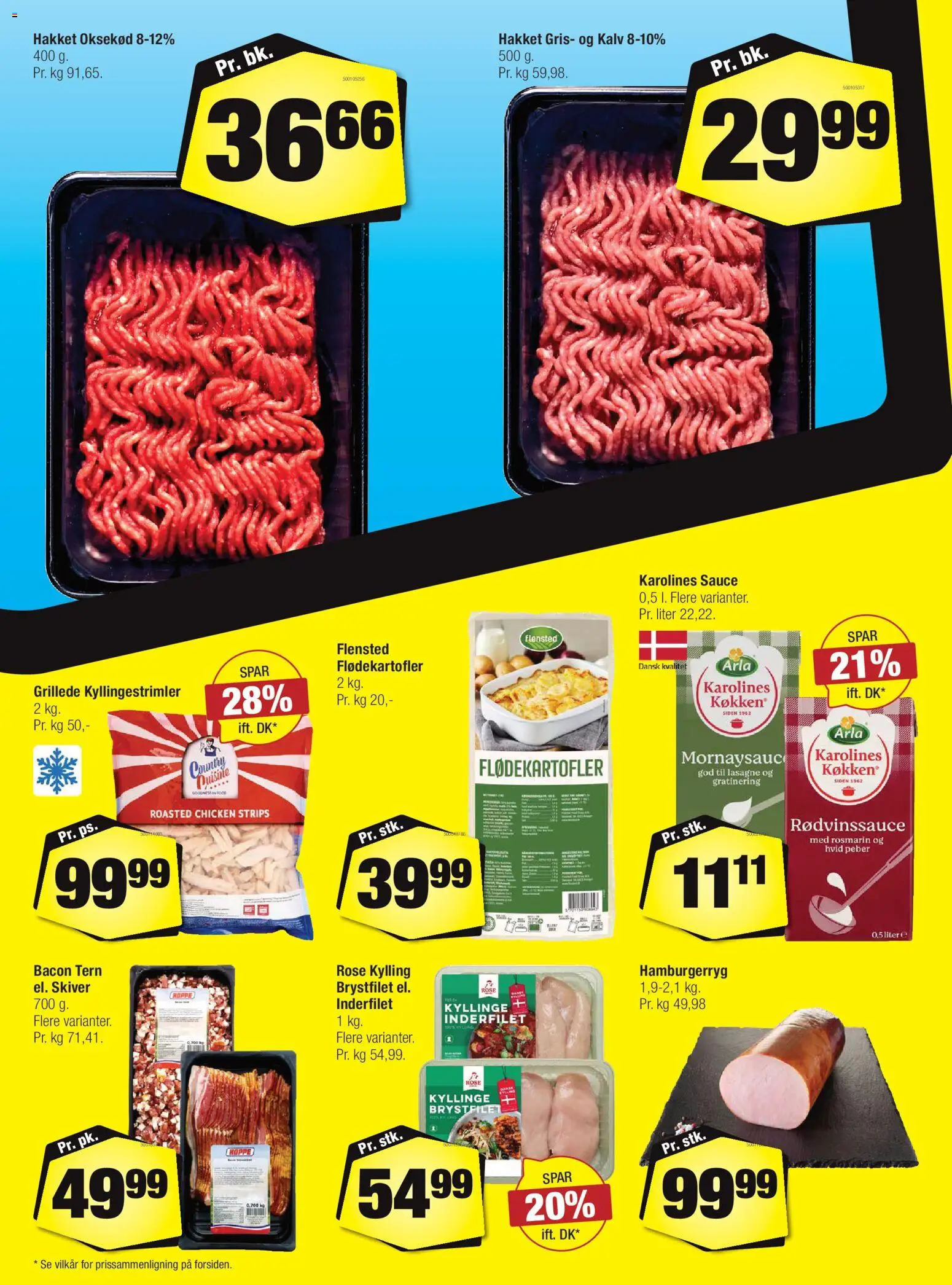 Calle tilbudsavis – gyldig fra 02.01.2026 | Side: 12 | Produkter: Rødvinssauce, Bacon, Hamburgerryg, Mornaysauce