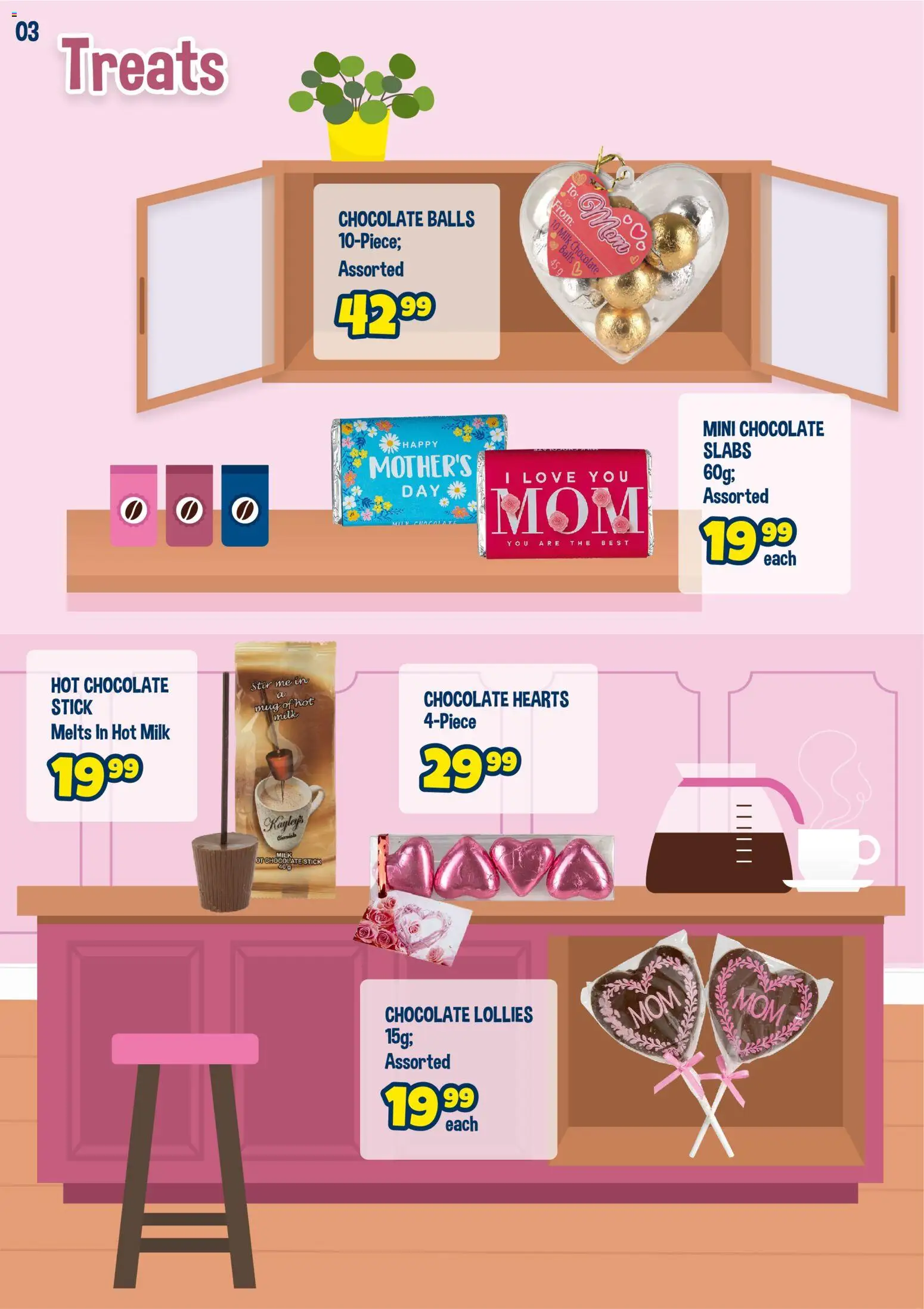 New Crazy Store catalogue – valid from 23.04.2026 | Page: 4 | Products: Hot chocolate, Milk, Chocolate, Mug