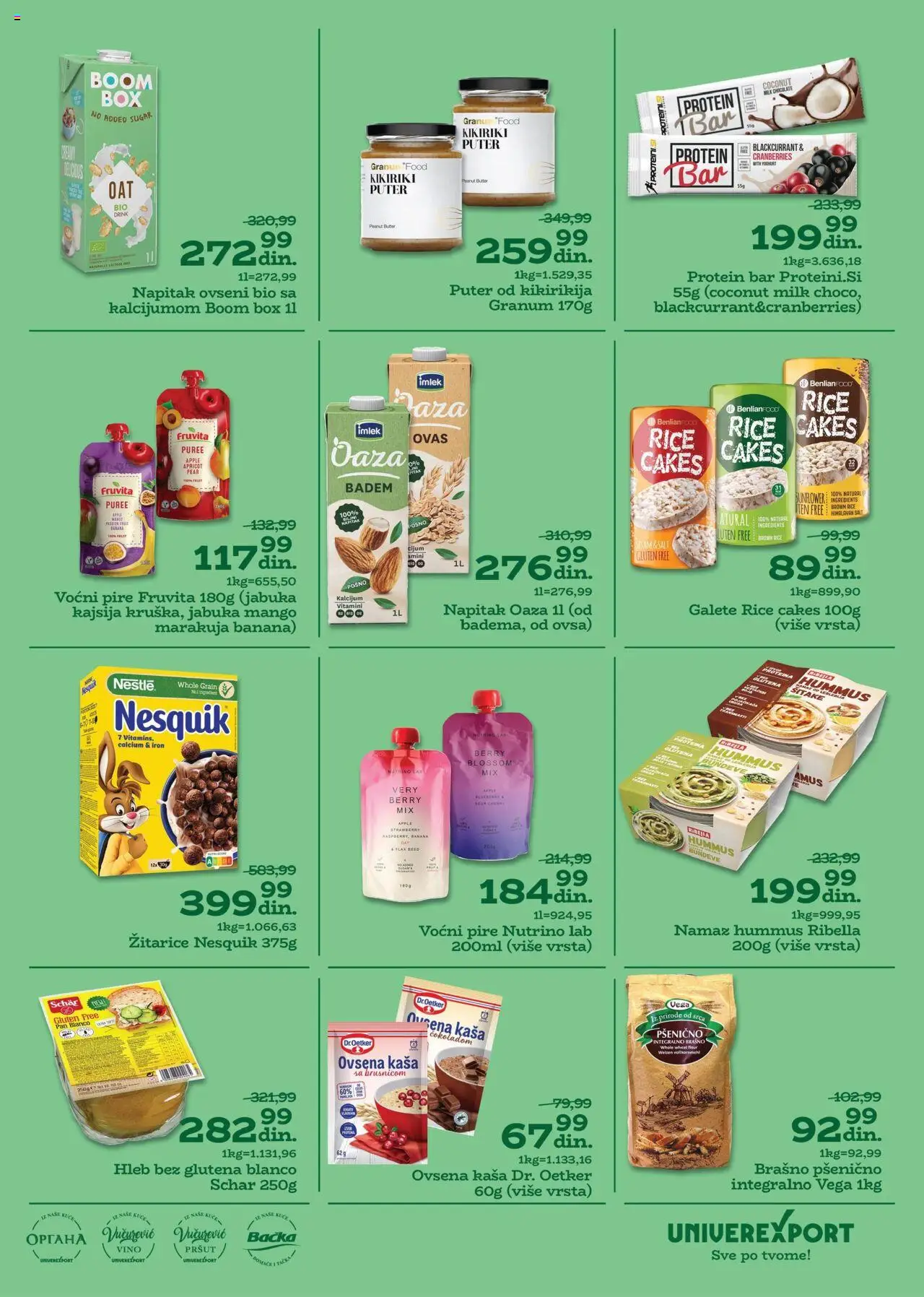 Univerexport katalog - važi od 29.09.2025 | Strana: 15 | Proizvode: Pršut, Hummus, Fruvita, Galete